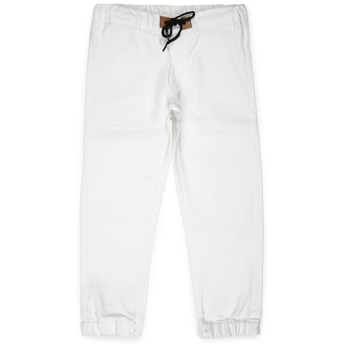 Urbano Juniors Boy's White Slim Fit Jogger Jeans Stretch (junhpsjoggerboy-white-4-5)