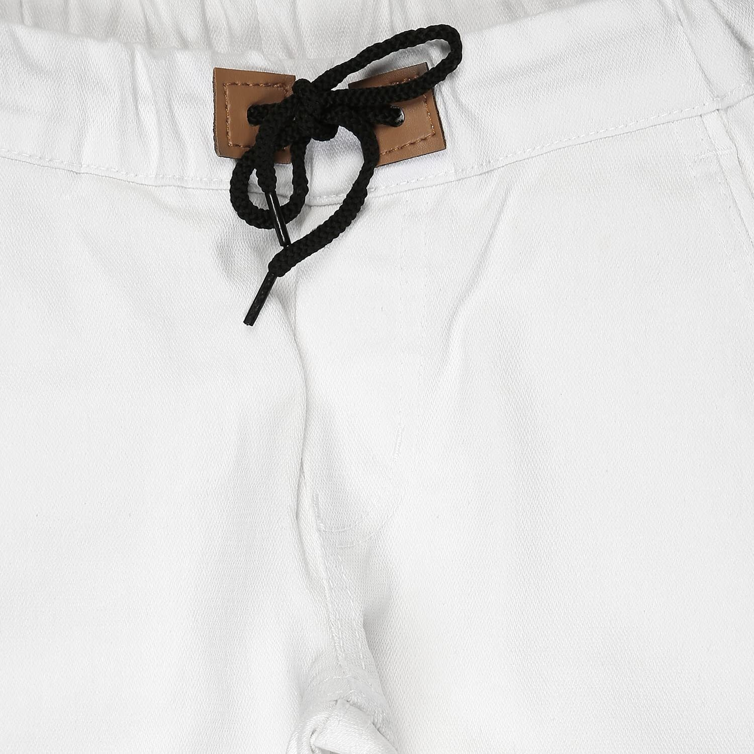 Urbano Juniors Boy's White Slim Fit Jogger Jeans Stretch (junhpsjoggerboy-white-4-5)
