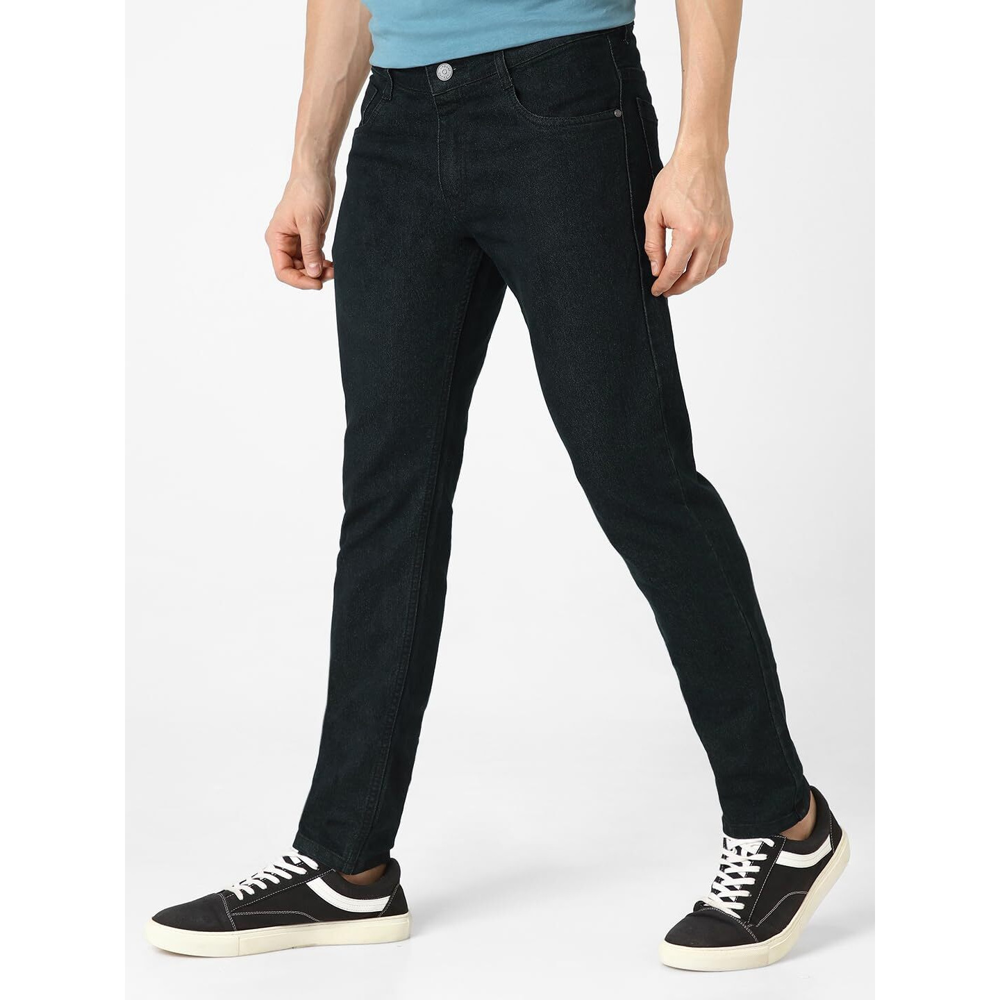 Urbano Fashion Men's Dark Green Slim Fit Solid Jeans Stretchable (epsjean-green-36-02)