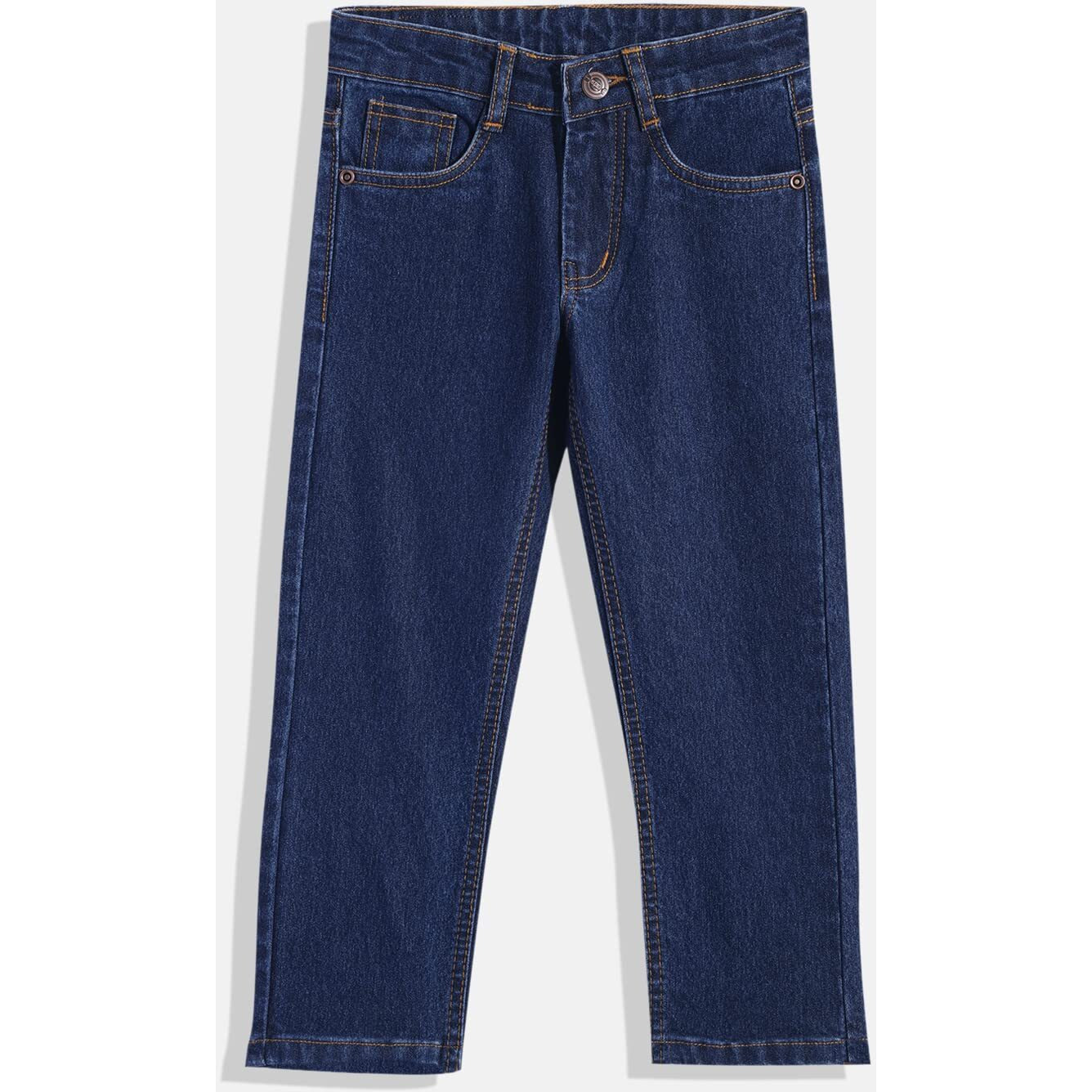 Urbano Juniors Boy's Blue Slim Fit Washed Denim Jeans Stretch (junepsboy-mblue-4-5)