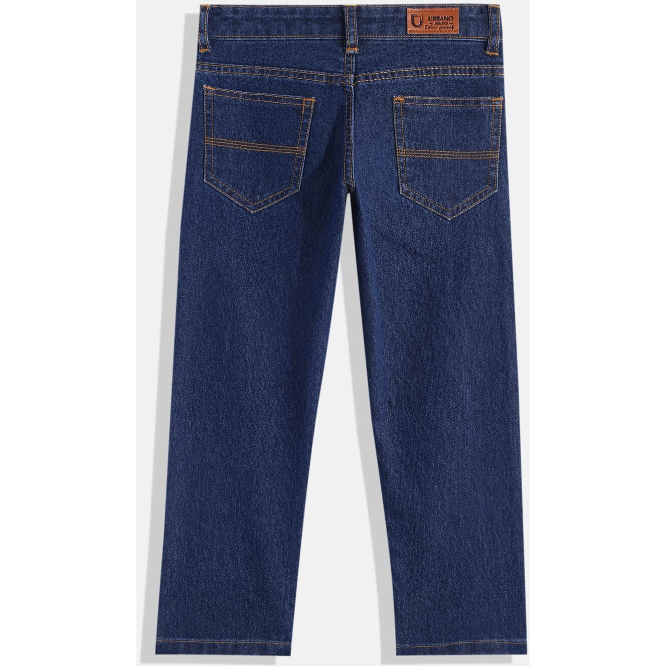 Urbano Juniors Boy's Blue Slim Fit Washed Denim Jeans Stretch (junepsboy-mblue-4-5)