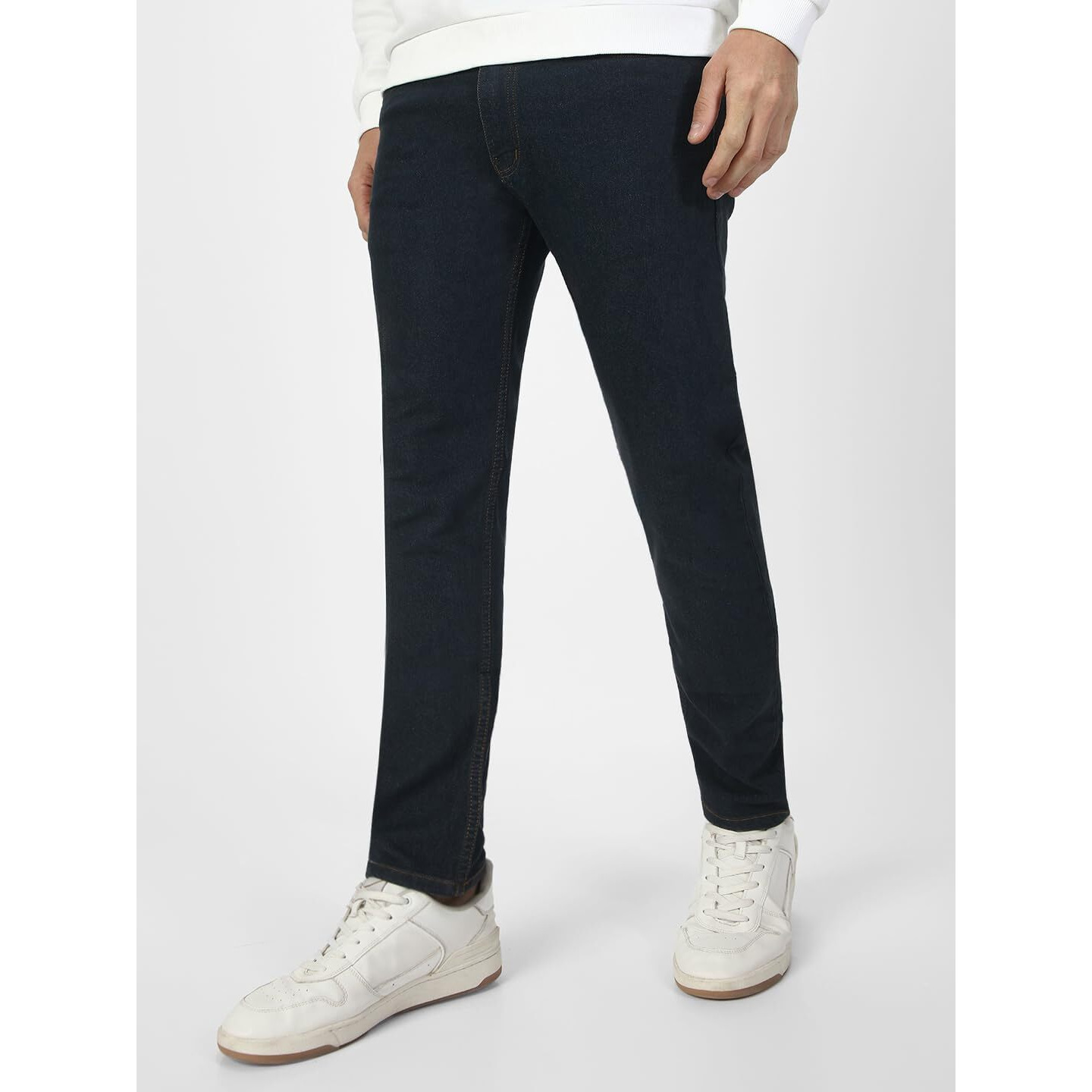 Urbano Fashion Men's Dark Grey Slim Fit Washed Jeans Stretchable (eps-dgrey-32)