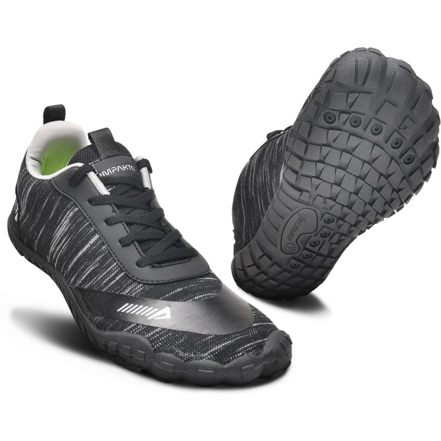 Impakto Barefoot Rooted Gym Shoes for Men Black