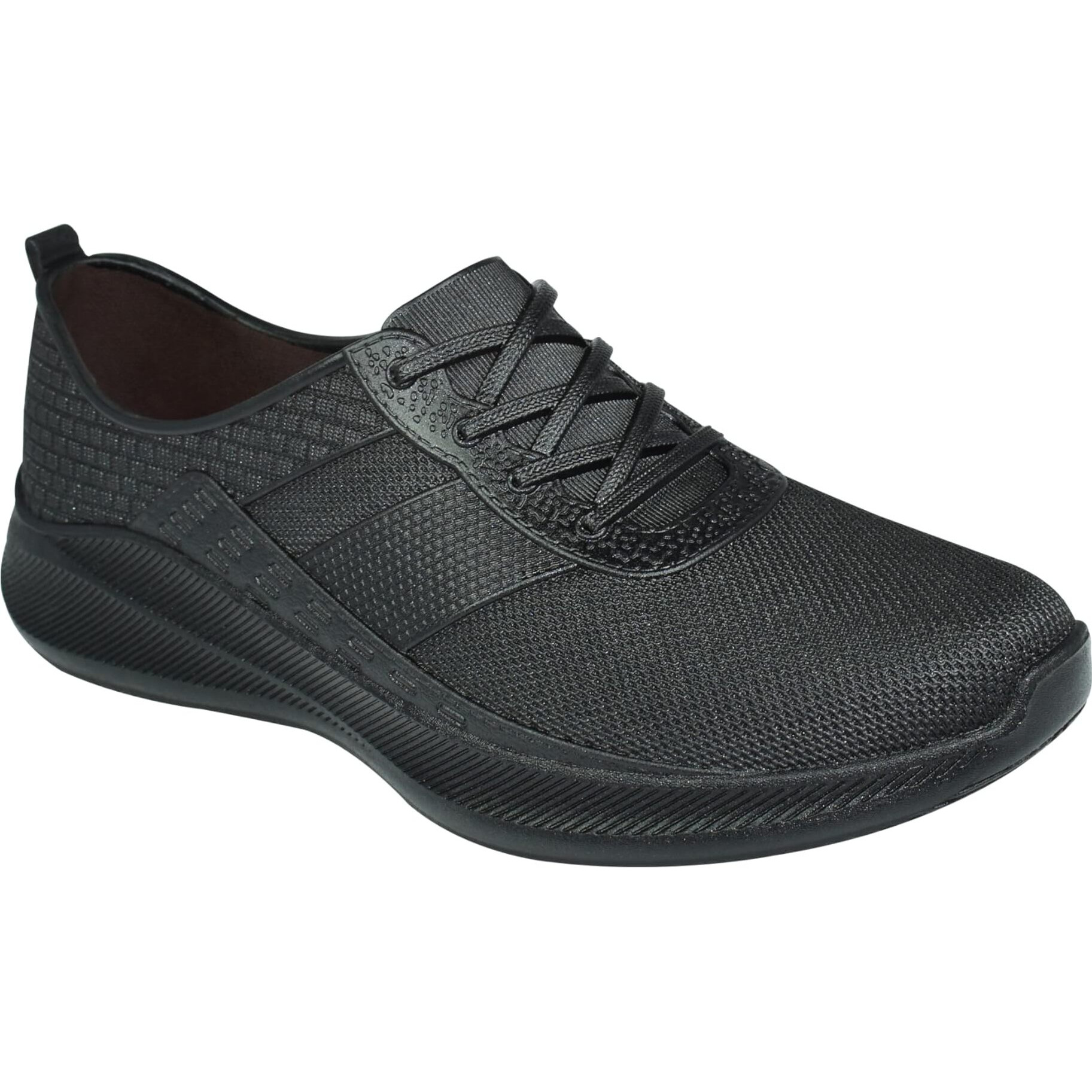 AJANTA Slip-on Black Waterproof Casual Shoes for Men