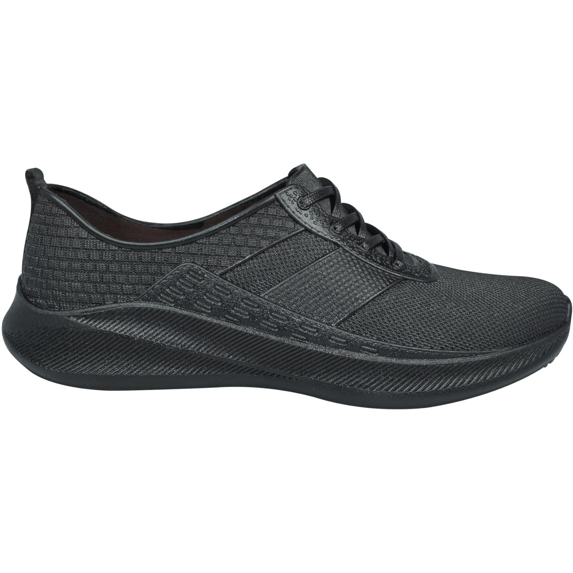AJANTA Slip-on Black Waterproof Casual Shoes for Men