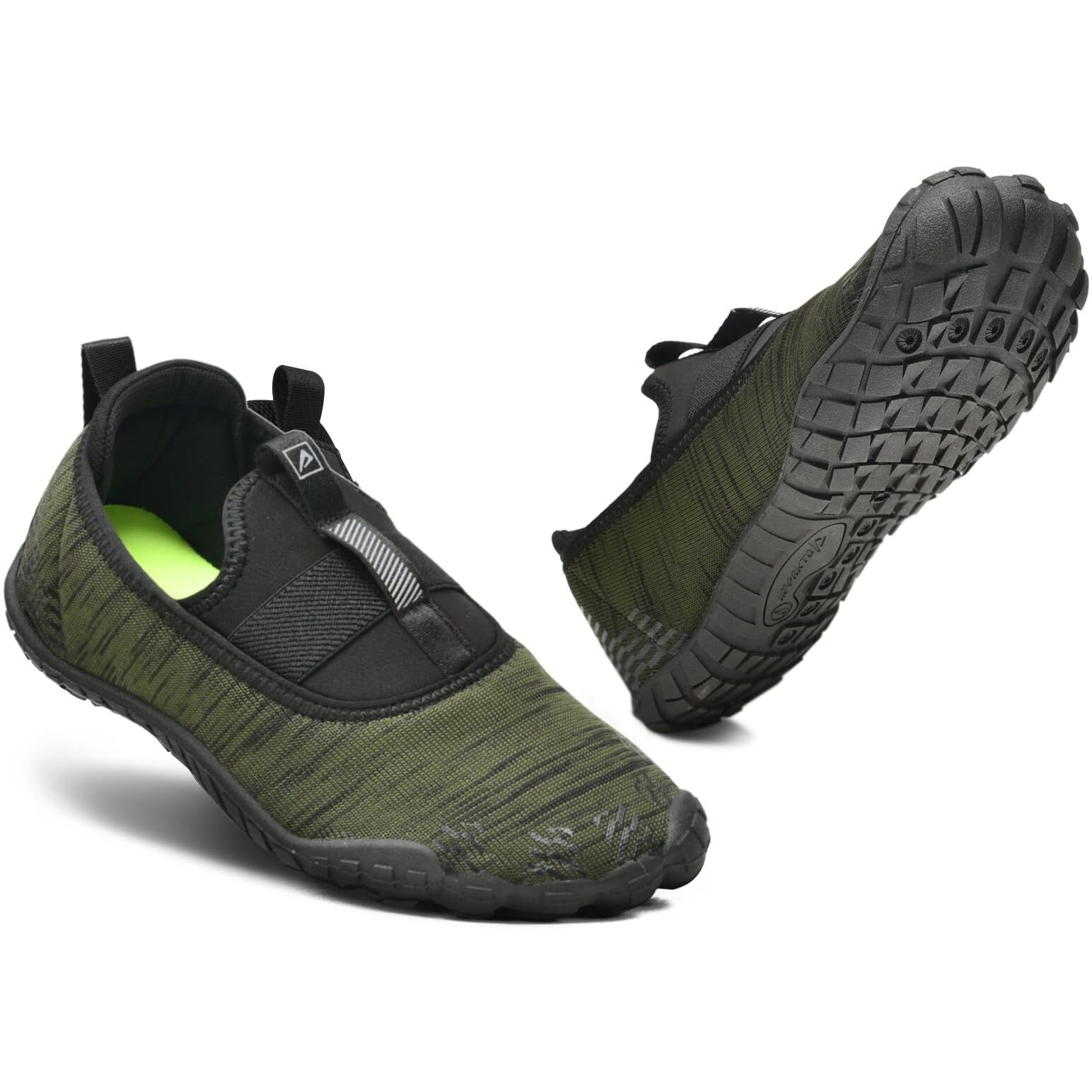 Impakto Barefoot Shoe for Men (Olive, 6)