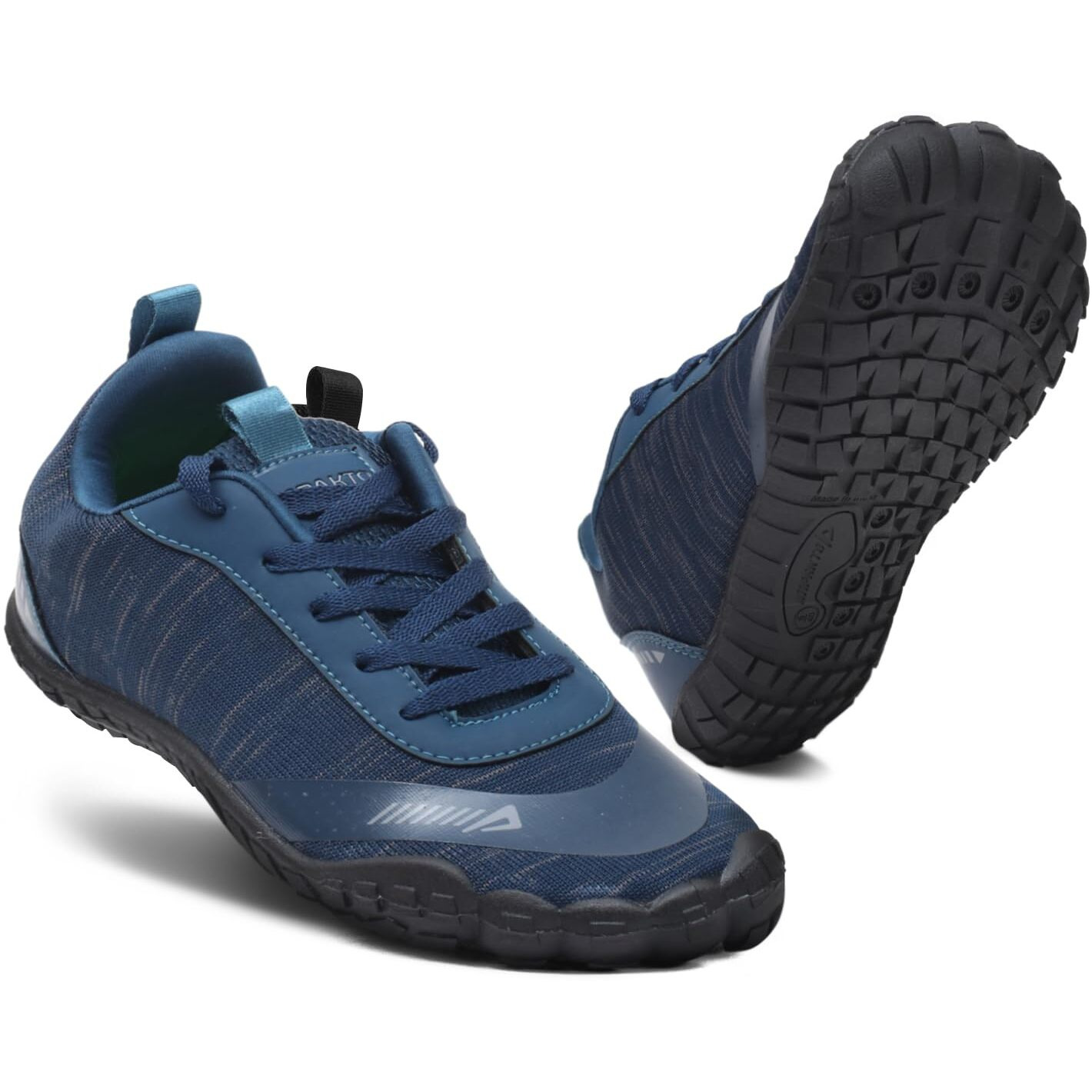 Impakto Barefoot Rooted Gym Shoes for Men (Blue, 8)