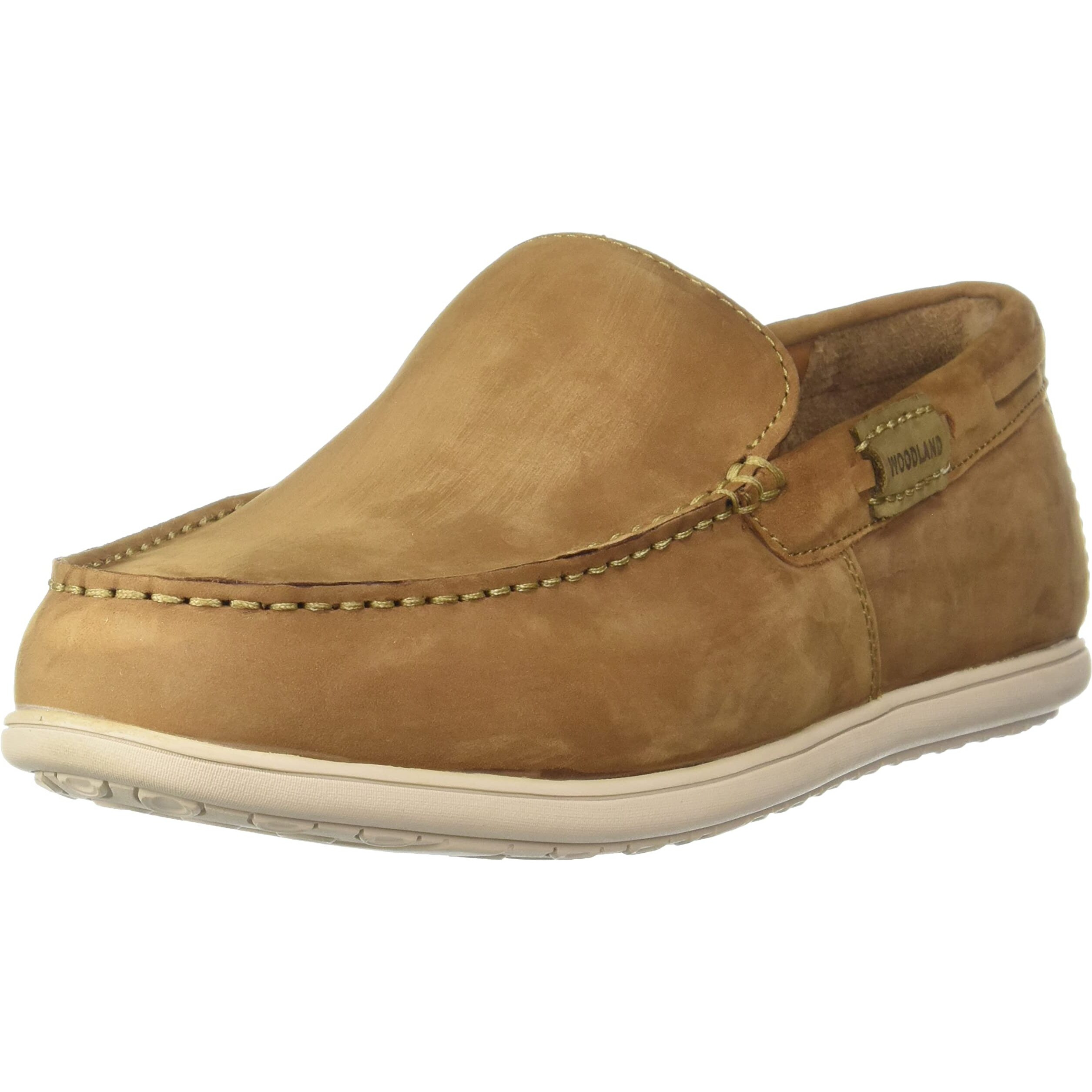 Woodland Men's Cashew Brown Leather Loafer (OGCC 3480119)