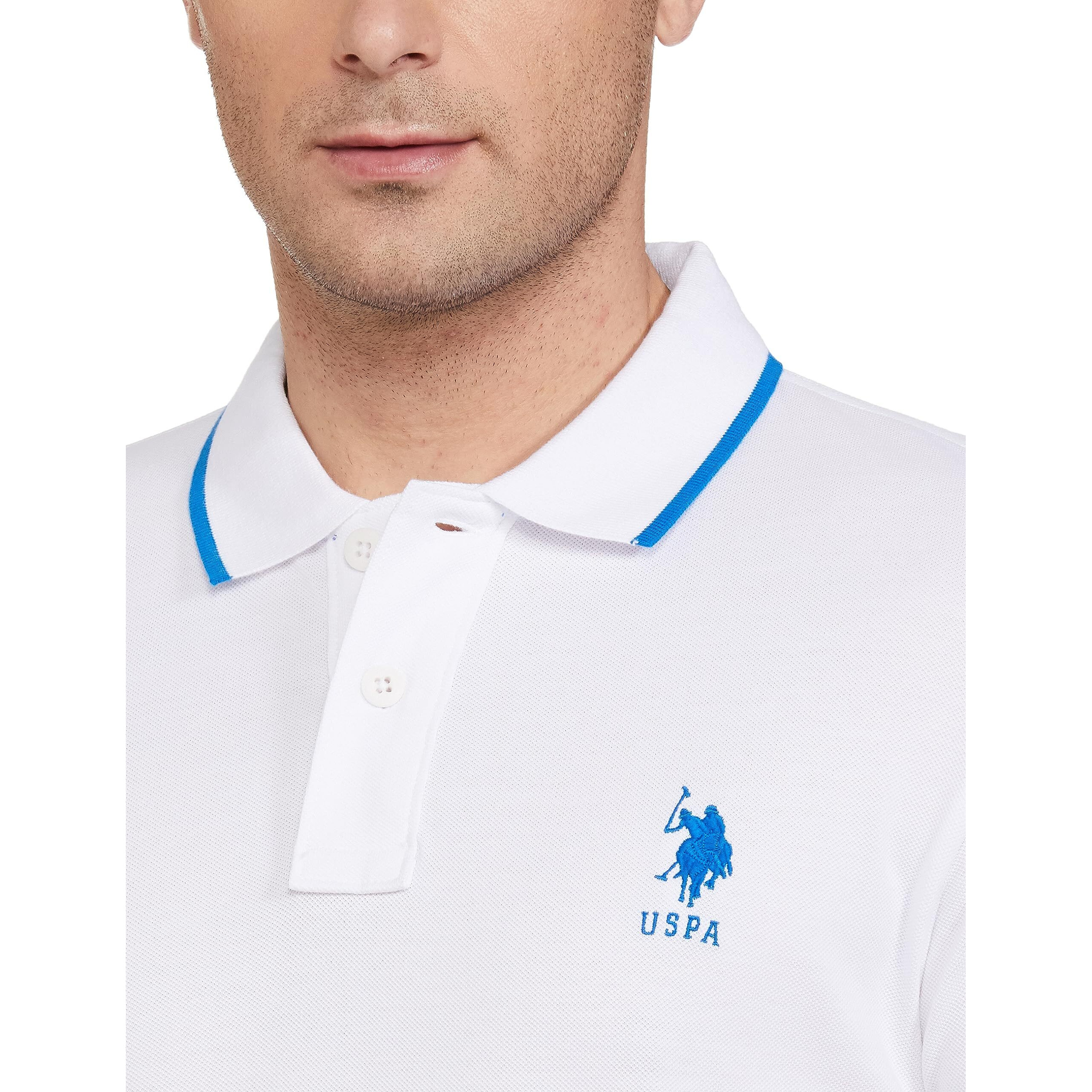 U.S. POLO ASSN. Men's Regular Fit T-Shirt (USTSHS1535_White_2XL)