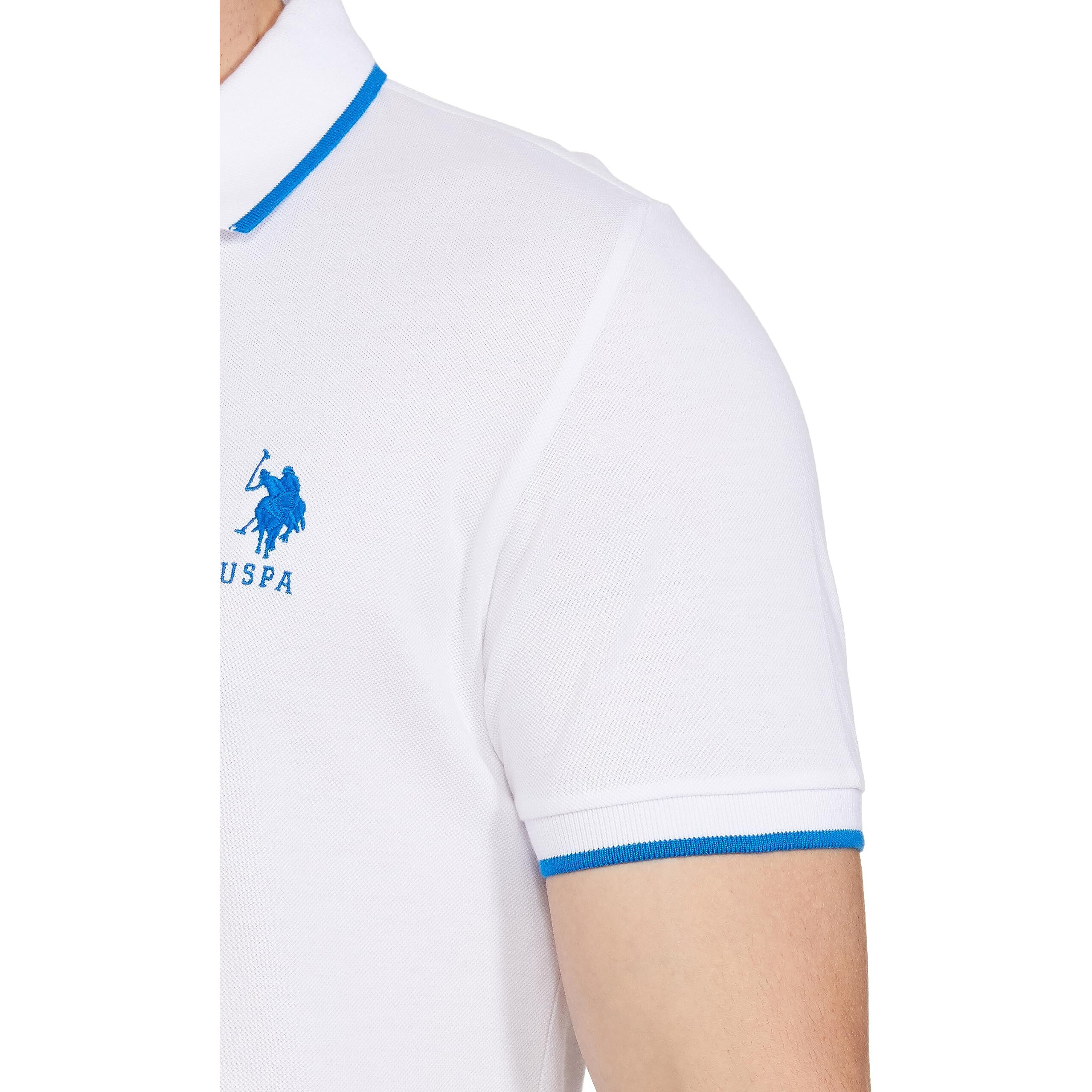 U.S. POLO ASSN. Men's Regular Fit T-Shirt (USTSHS1535_White_2XL)
