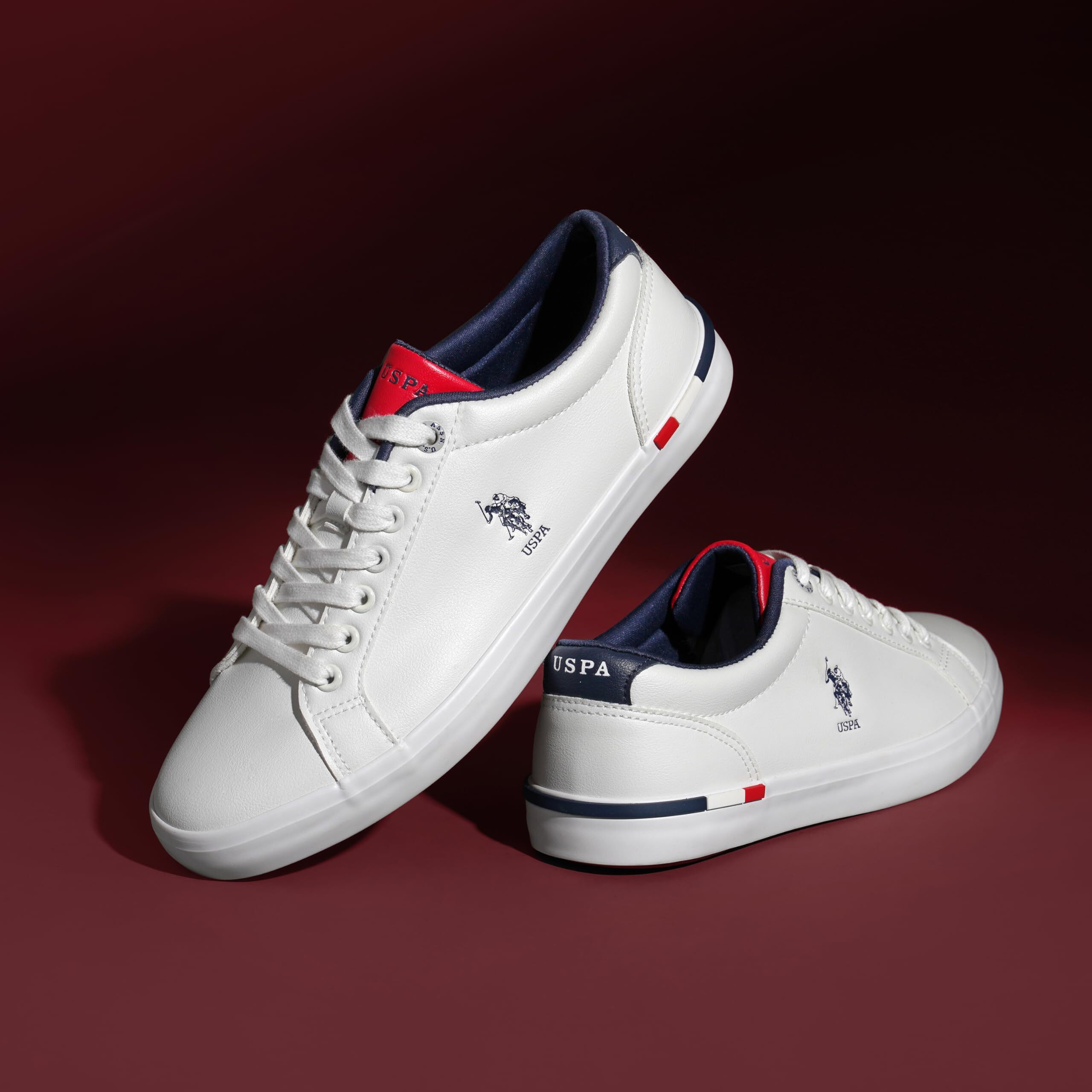 U.S. POLO ASSN. Mens Anton 2.0 Off White Sneaker - 6 UK (2FD23417A01)