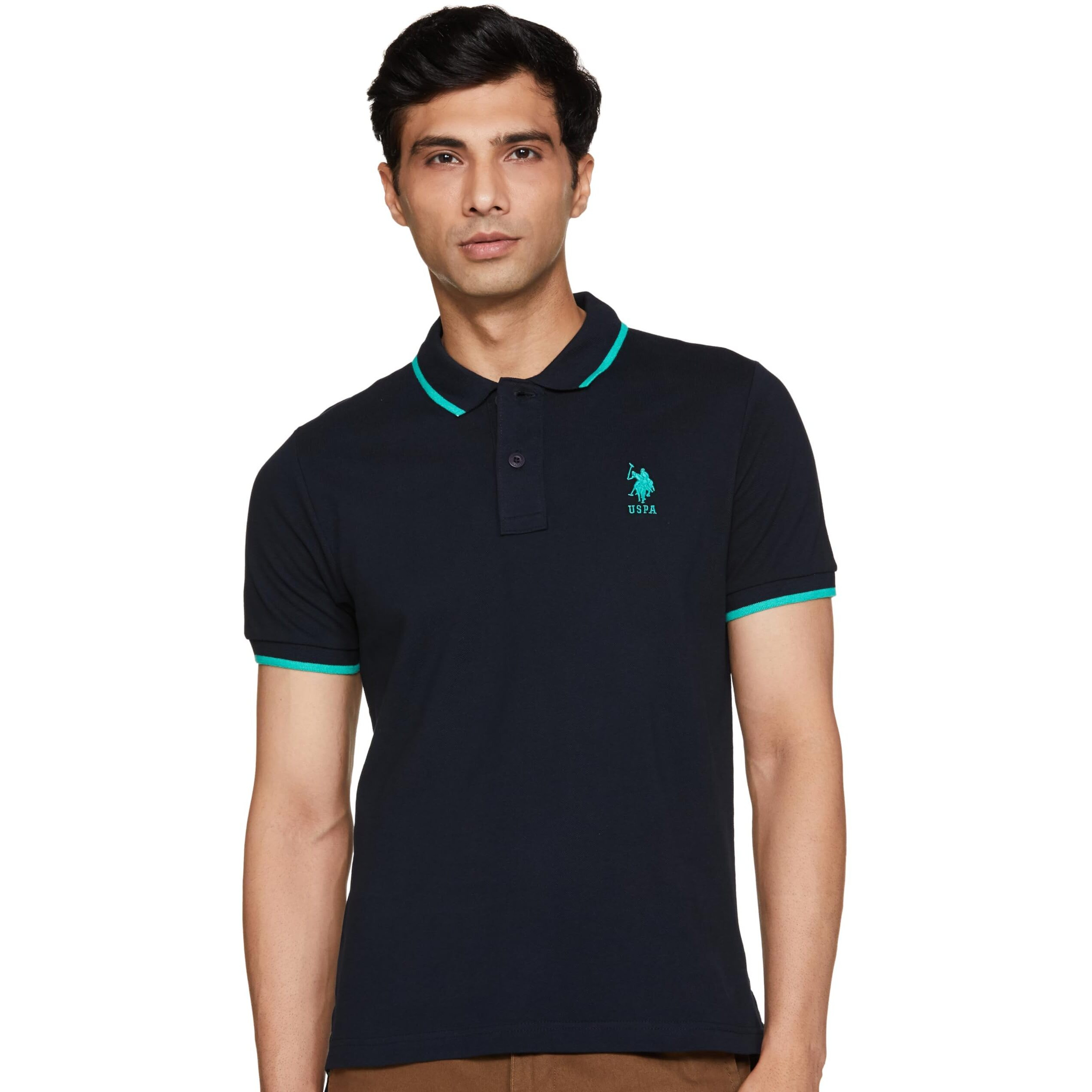 U.S. POLO ASSN. Men's Regular Fit Polo Shirt (USTSHS2223_Navy