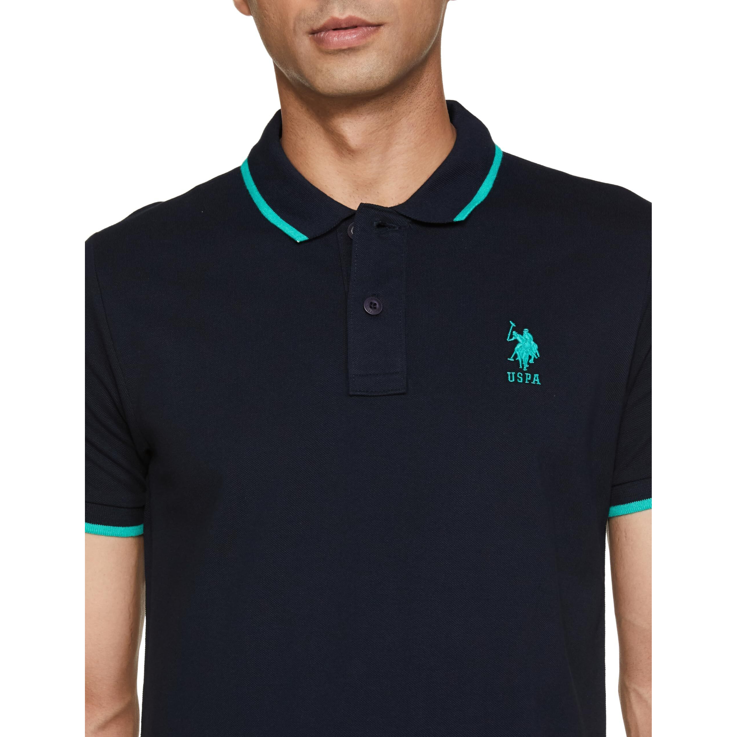 U.S. POLO ASSN. Men's Regular Fit Polo Shirt (USTSHS2223_Navy