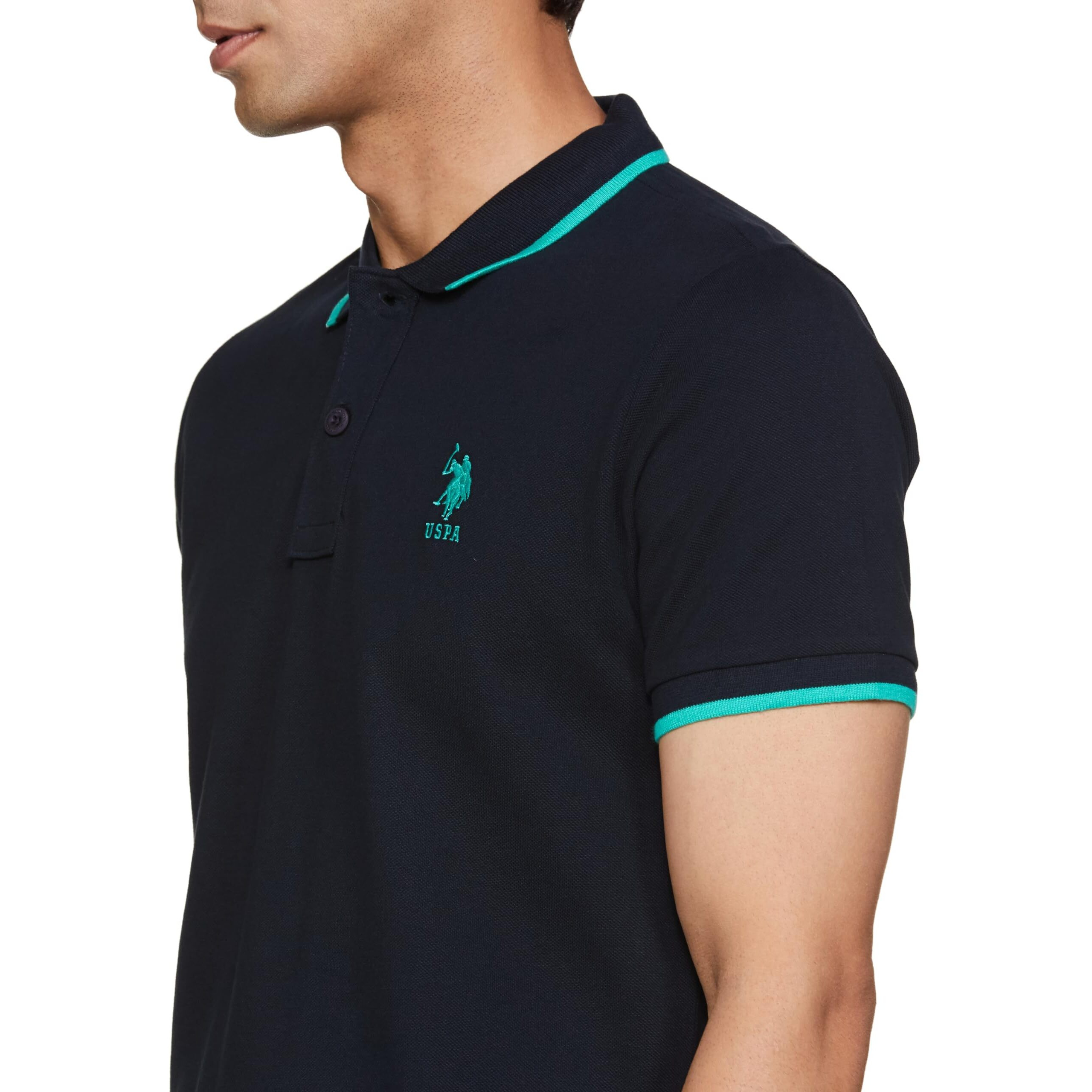 U.S. POLO ASSN. Men's Regular Fit Polo Shirt (USTSHS2223_Navy
