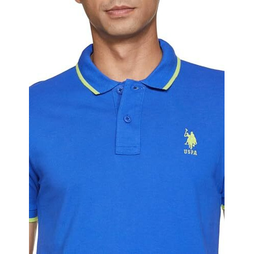U.S. POLO ASSN. Men's Regular Fit Polo Shirt (USTSHS2226_Blue