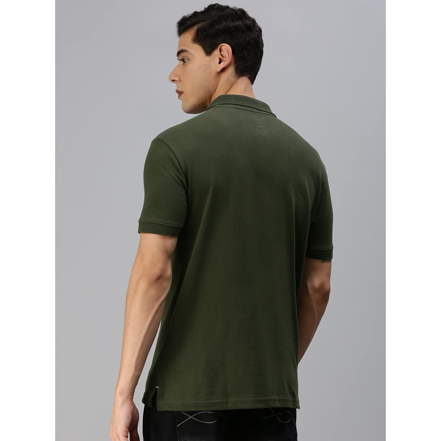 ONN Men's Solid Regular Fit Polo NC432_OL_1PC_Olive_XL