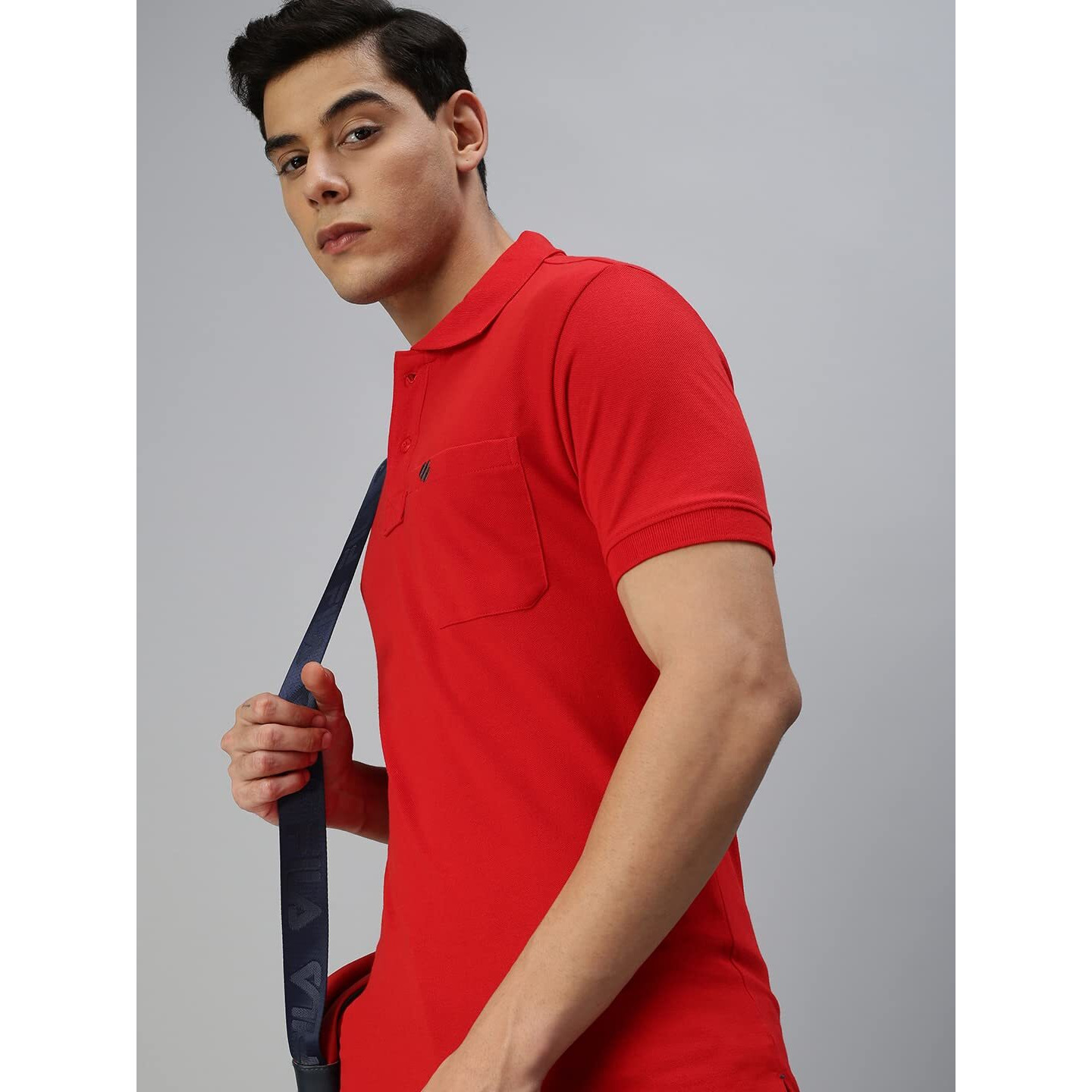 ONN Men's Solid Regular Fit Polo NC432_RD_1PC_Red_2XL 120-125 Cms