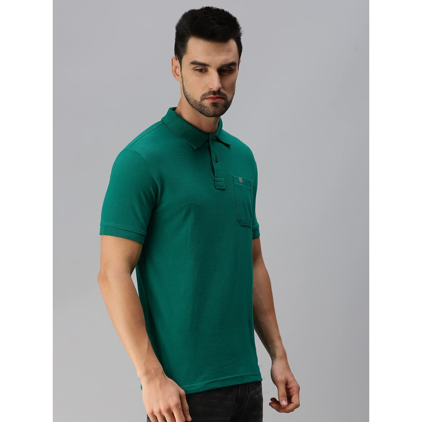 ONN Men's Solid Regular Fit Polo NC432_PEGRN_1PC_Pea Grn_M