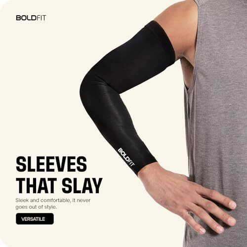 Boldfit Arm Sleeves for Men & Women UV Protection Hand Sleeves for Boys & Girls Sun Protection Sleeves for Men Arm Sleeves for Women for Running, Hand Cover Arm Sleeves for Bike Riding - 1 Pair Large