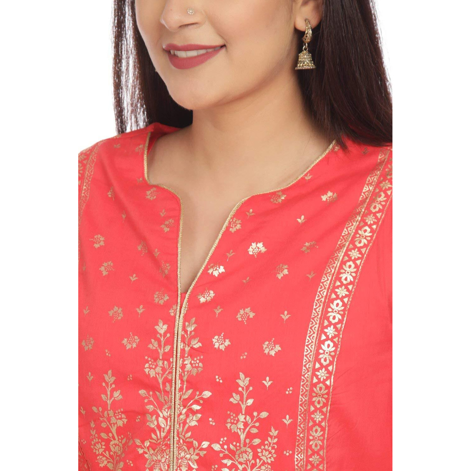 BIBA WOMEN PRINTED MIX AND MATCH(SUMMER E14780_CORAL_32)