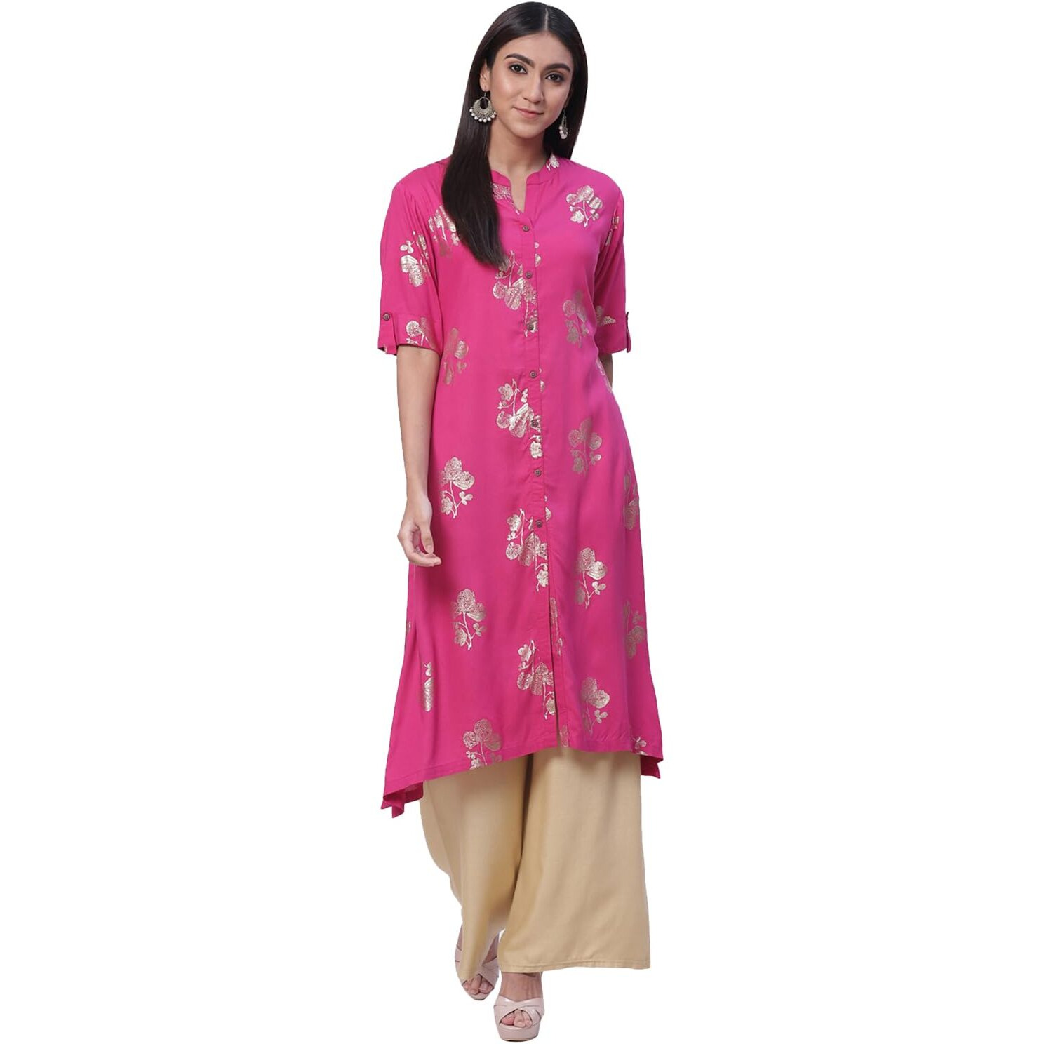 BIBA Women Printed Mix and Match(ASSORTED17953E_Fuchsia_32)
