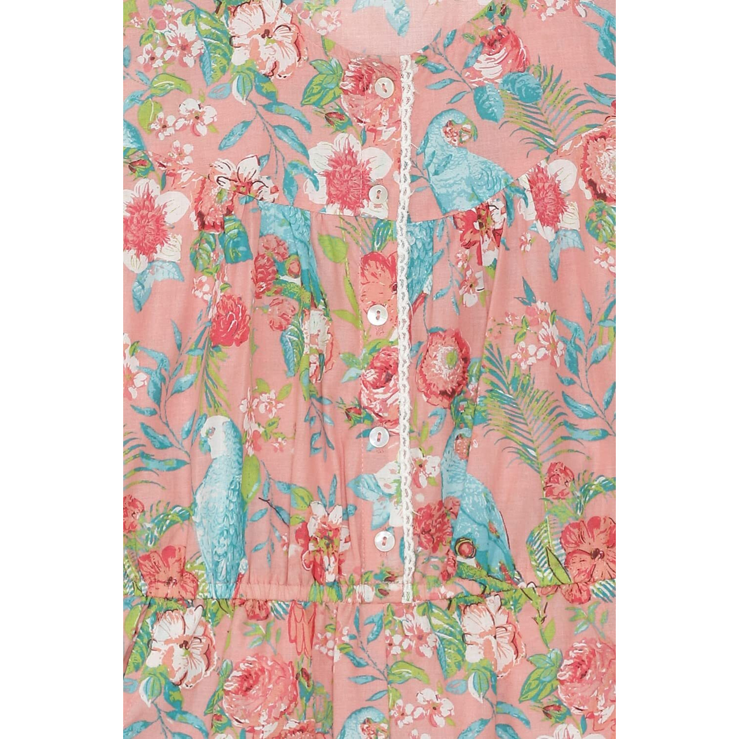 BIBA Girl Printed Kid(KW4457_Peach_9)