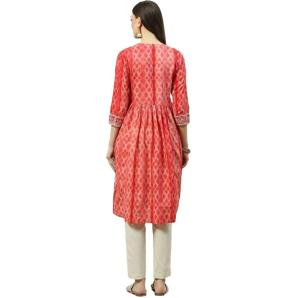 BIBA Women Printed Mix and Match(CHIKANKA18601_RED_32)