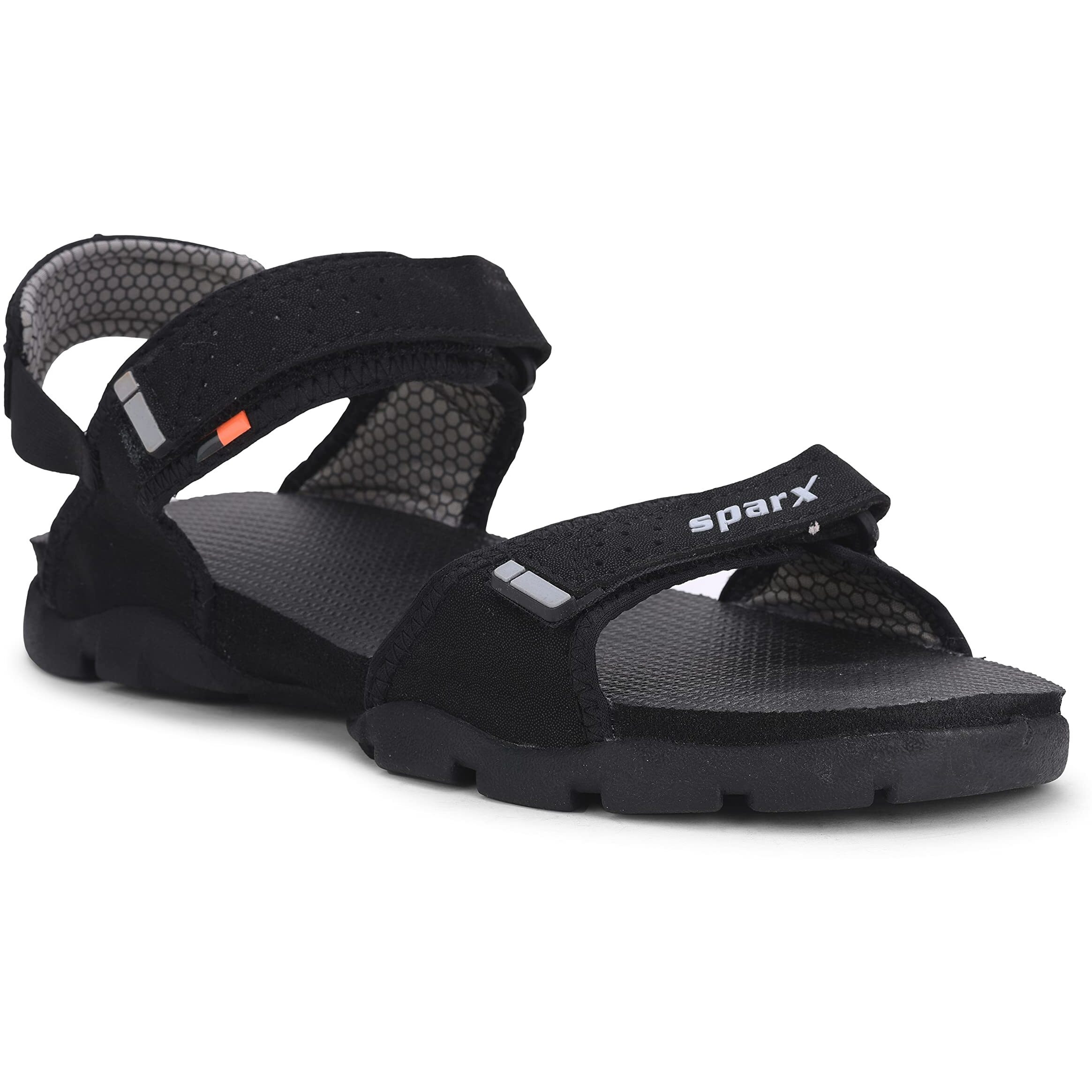 SPARX mens SS0119G Blackwhite Sandal - 7 UK (SS0119GBKWH0007)