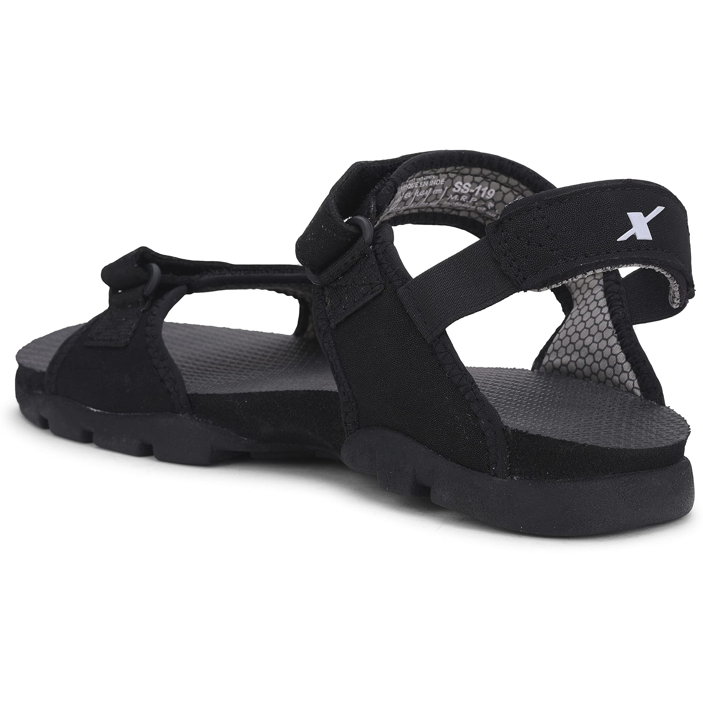 SPARX mens SS0119G Blackwhite Sandal - 9 UK (SS0119GBKWH0009)