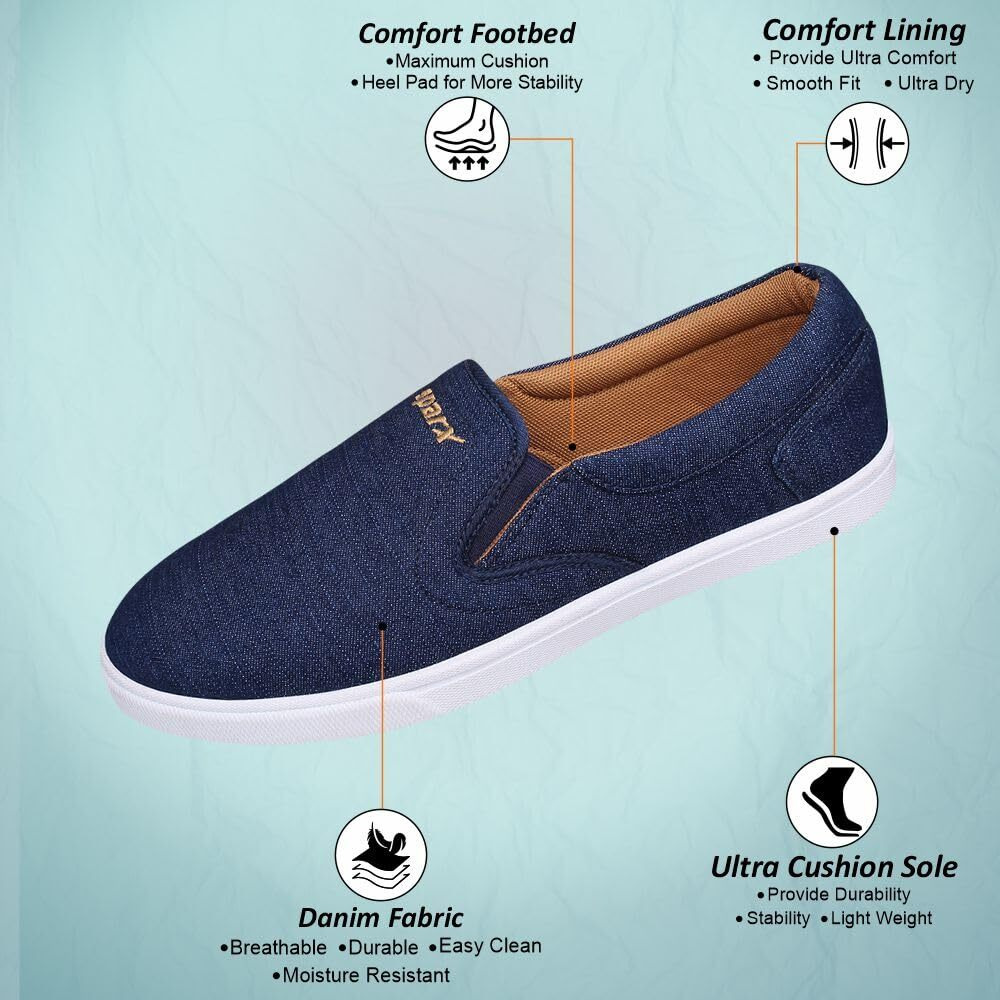 Sparx Mens SM 402 | Stylish, Comfortable | Blue Sneaker - 9 UK (SM 402)