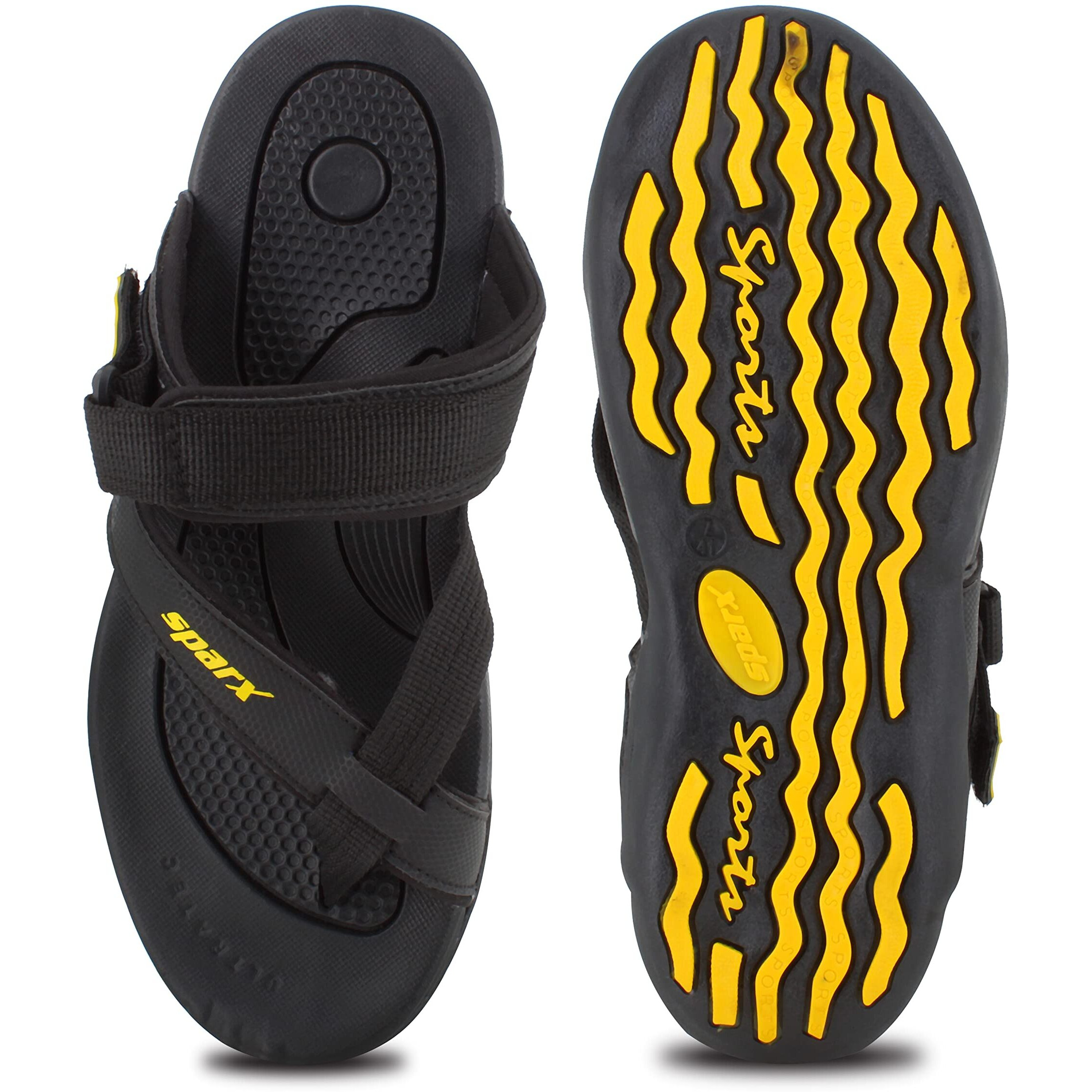 Sparx mens SFG 57 | Latest, Daily Use, Stylish Floaters | Yellow Sport Sandal - 6 UK (SFG 57)