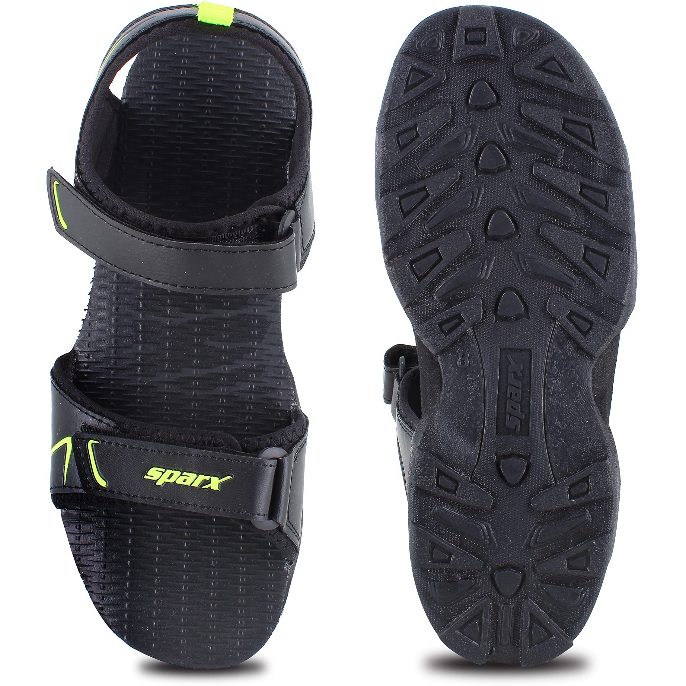 Sparx mens SS 713 | Latest, Daily Use, Stylish Floaters | Green Sport Sandal - 8 UK (SS 713)