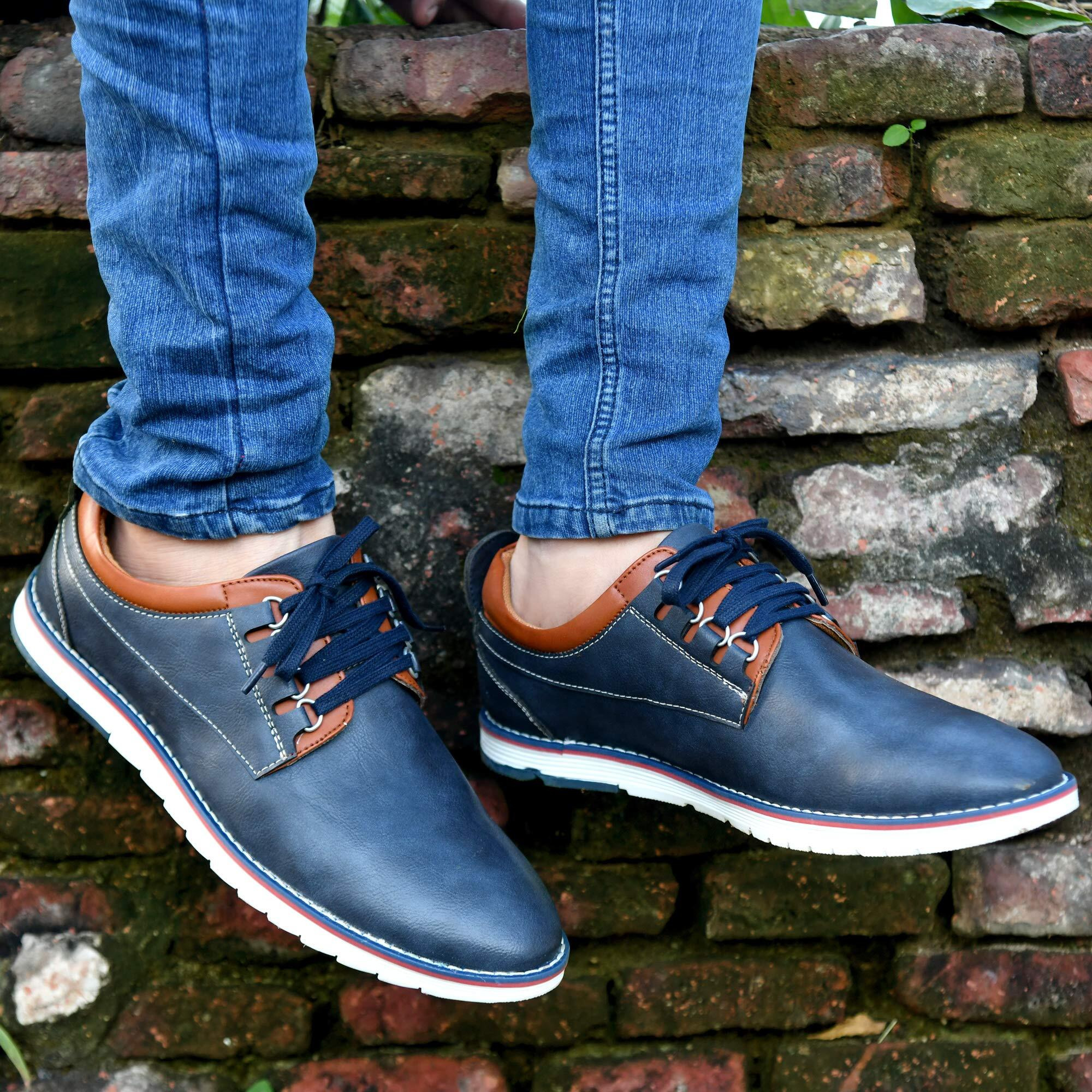 Centrino Men's 3323 Navy Sneakers_10 UK (3323-02)