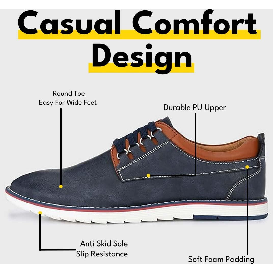 Centrino Men's 3323 Navy Sneakers_10 UK (3323-02)