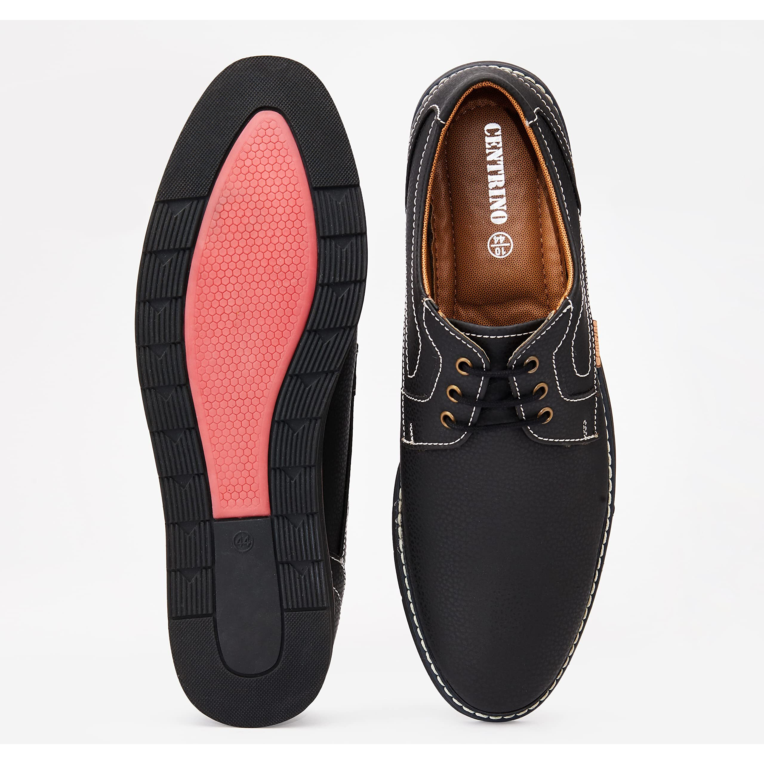 Centrino Men's 1212 Black Formal Shoes_7 UK (1212-04)