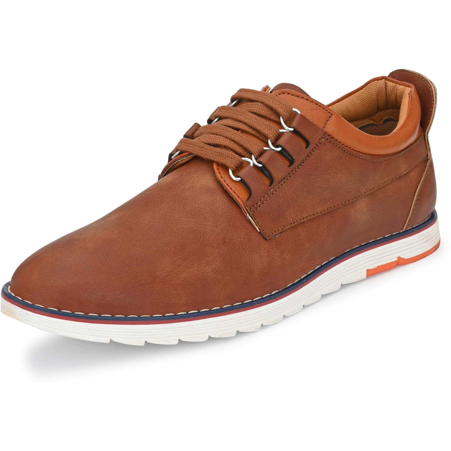 Centrino Men's 3323 Brown Sneakers-9 UK (X-Wide) (5506-1)