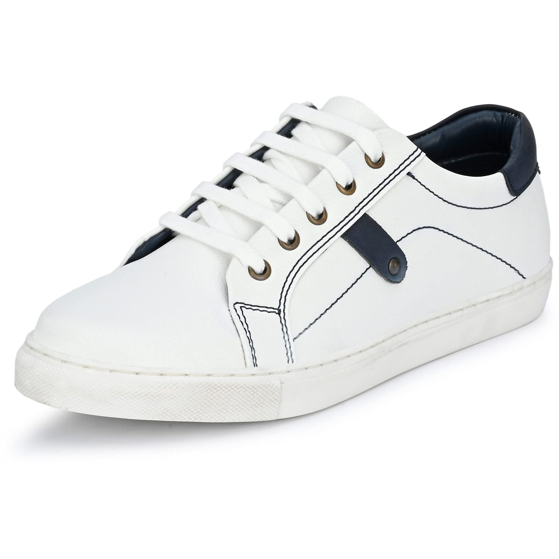 Centrino Men's White Sneakers-6 UK (4457-03)