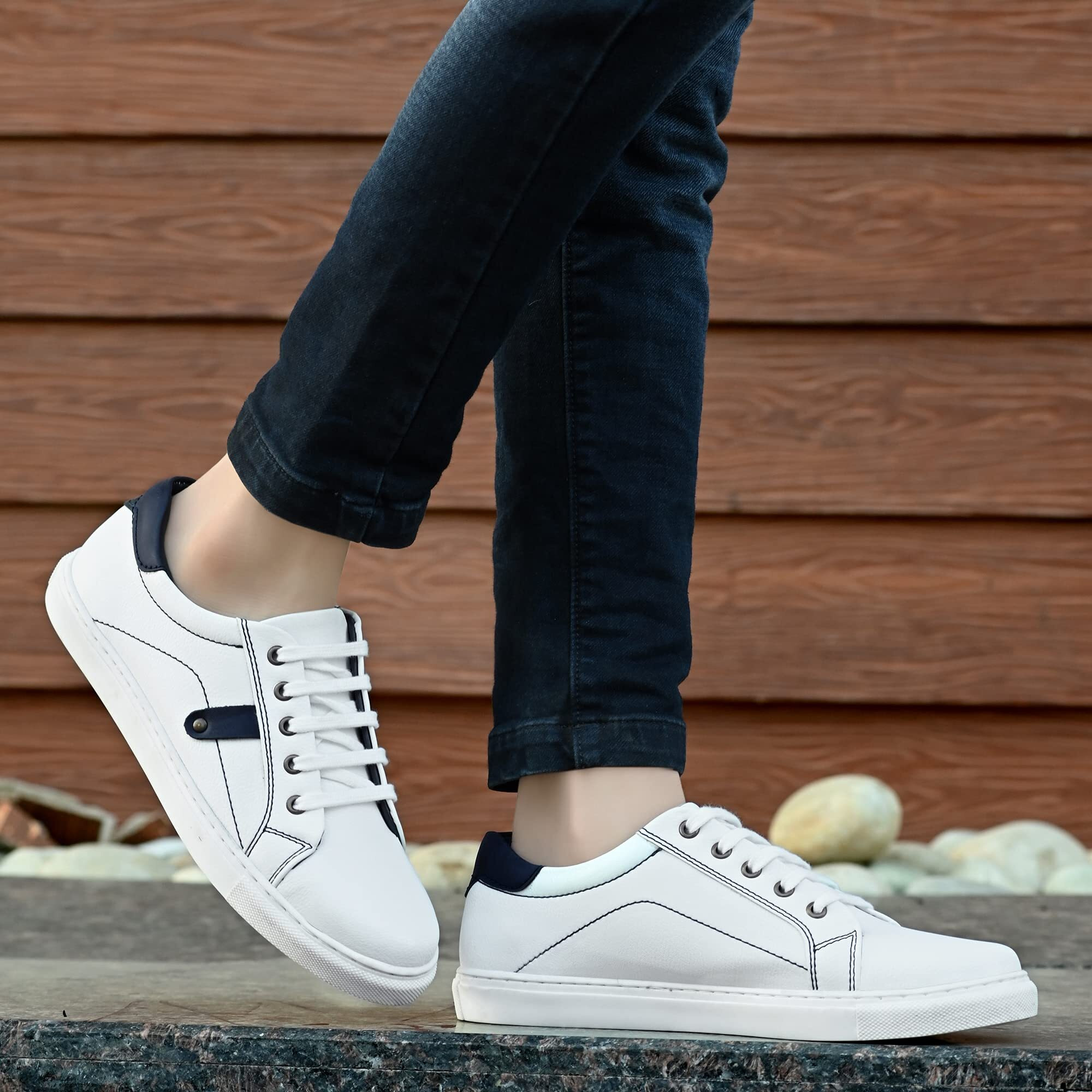 Centrino Men's White Sneakers-6 UK (4457-03)