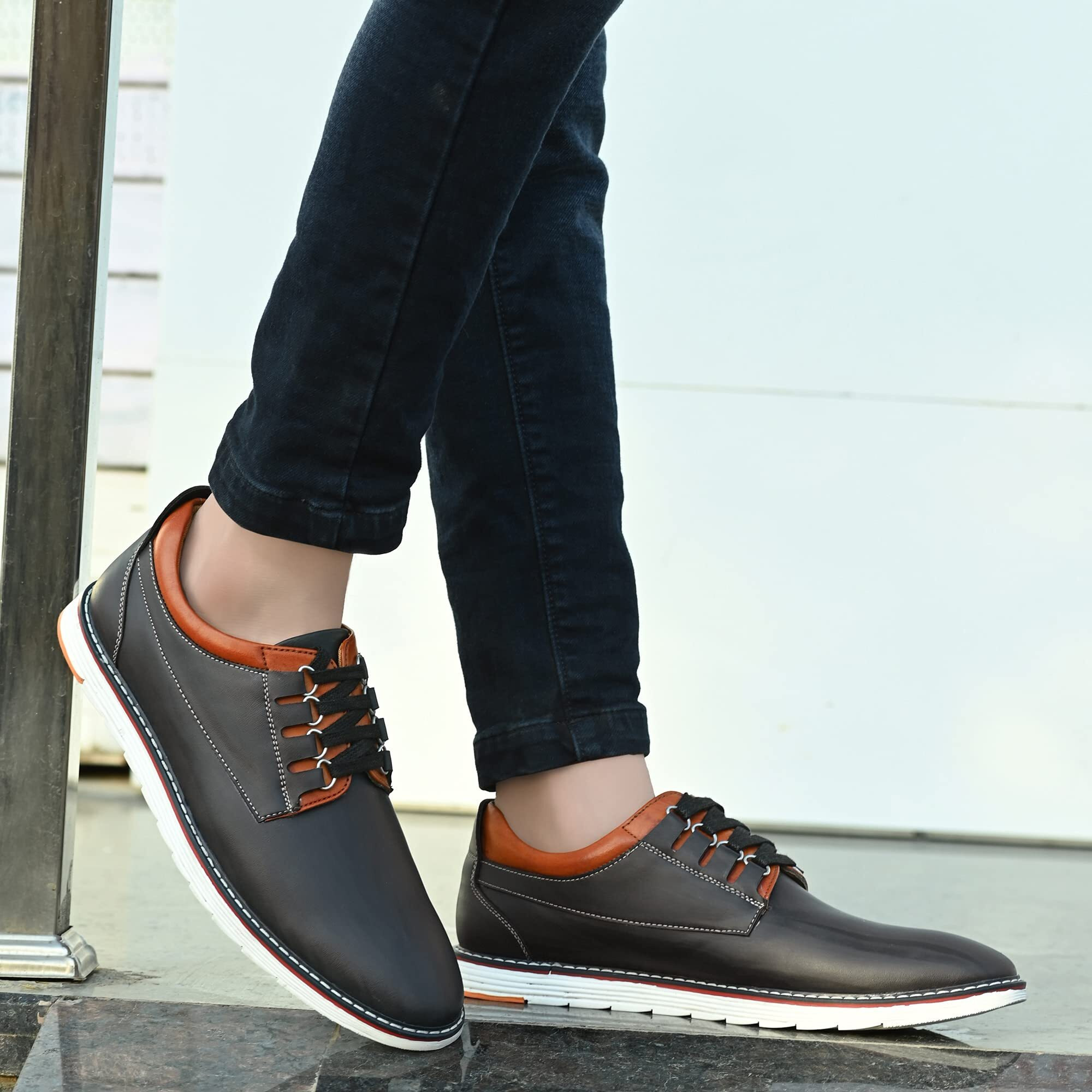 Centrino Men's 3323 Grey Sneakers_6 UK (3323-24)