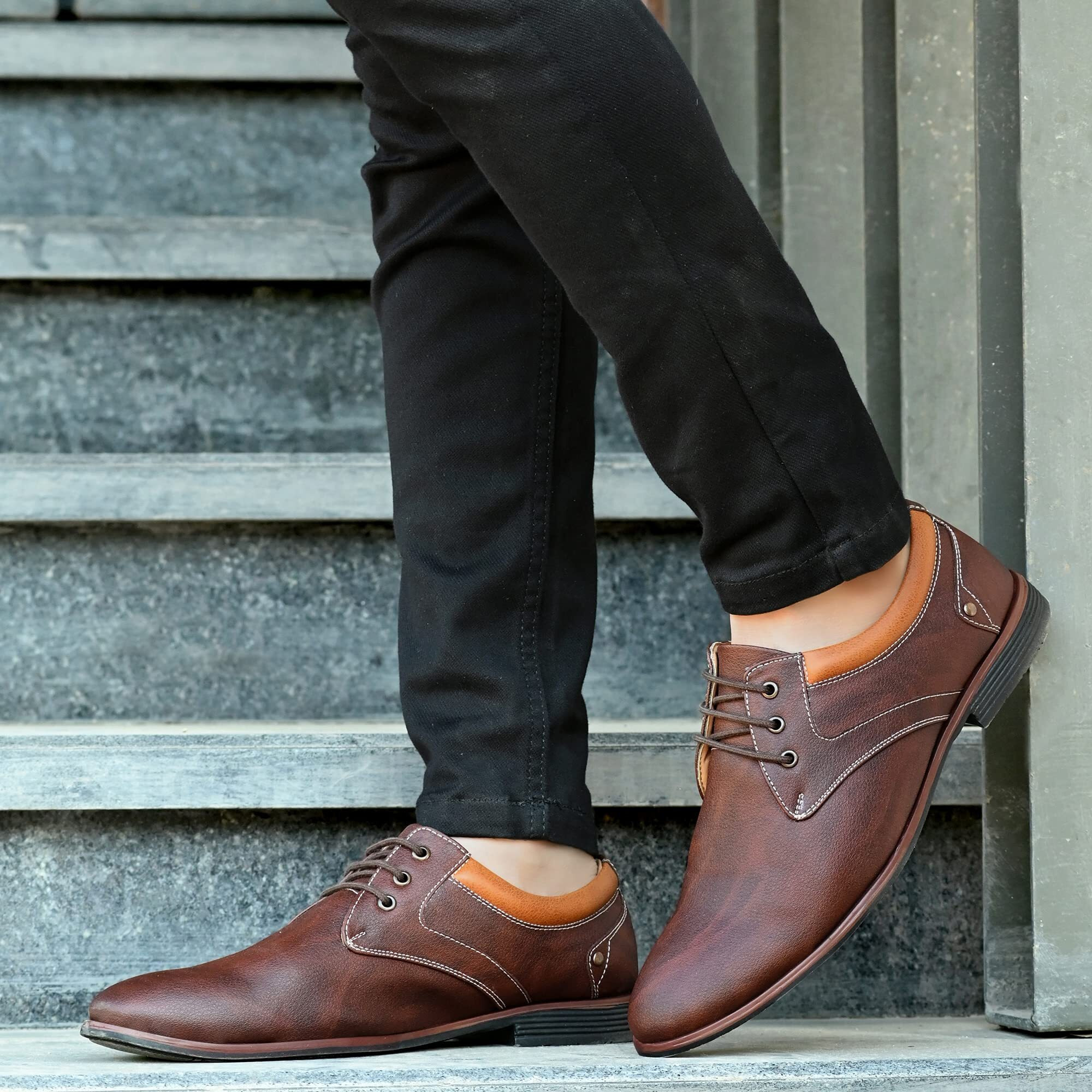 Centrino Men's 7956 D Brown Formal Shoes_10 UK (7956-23)