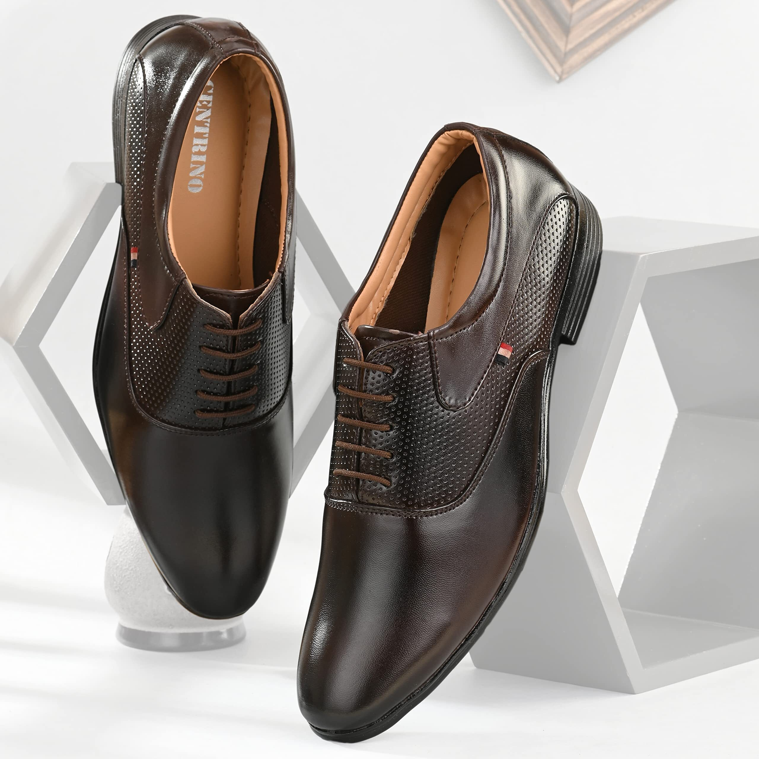 Centrino Men's 6036 Brown Formal Shoes_7 UK (6036-02)