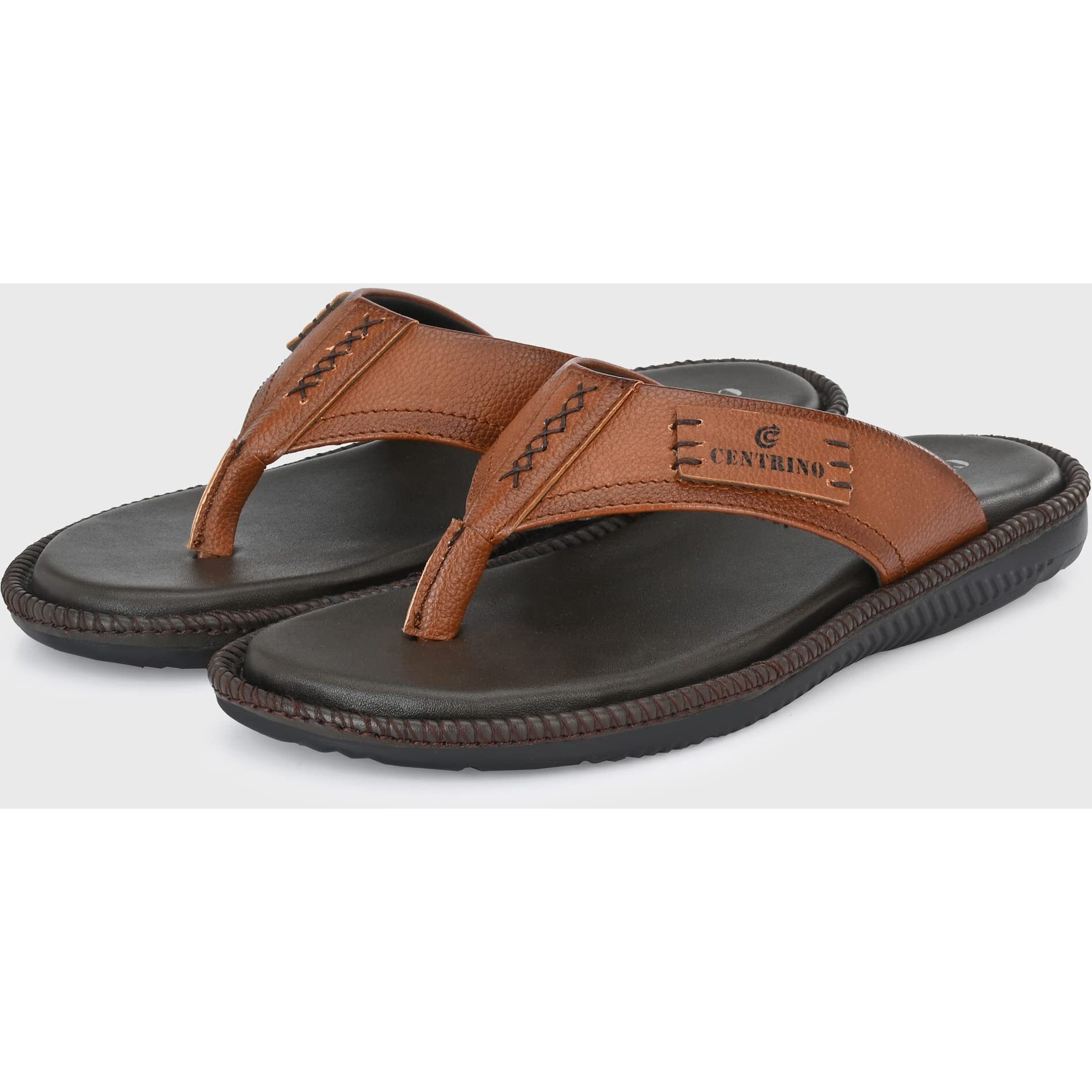 Centrino Mens 8201 Tan Slippers_9 UK (8201-3)