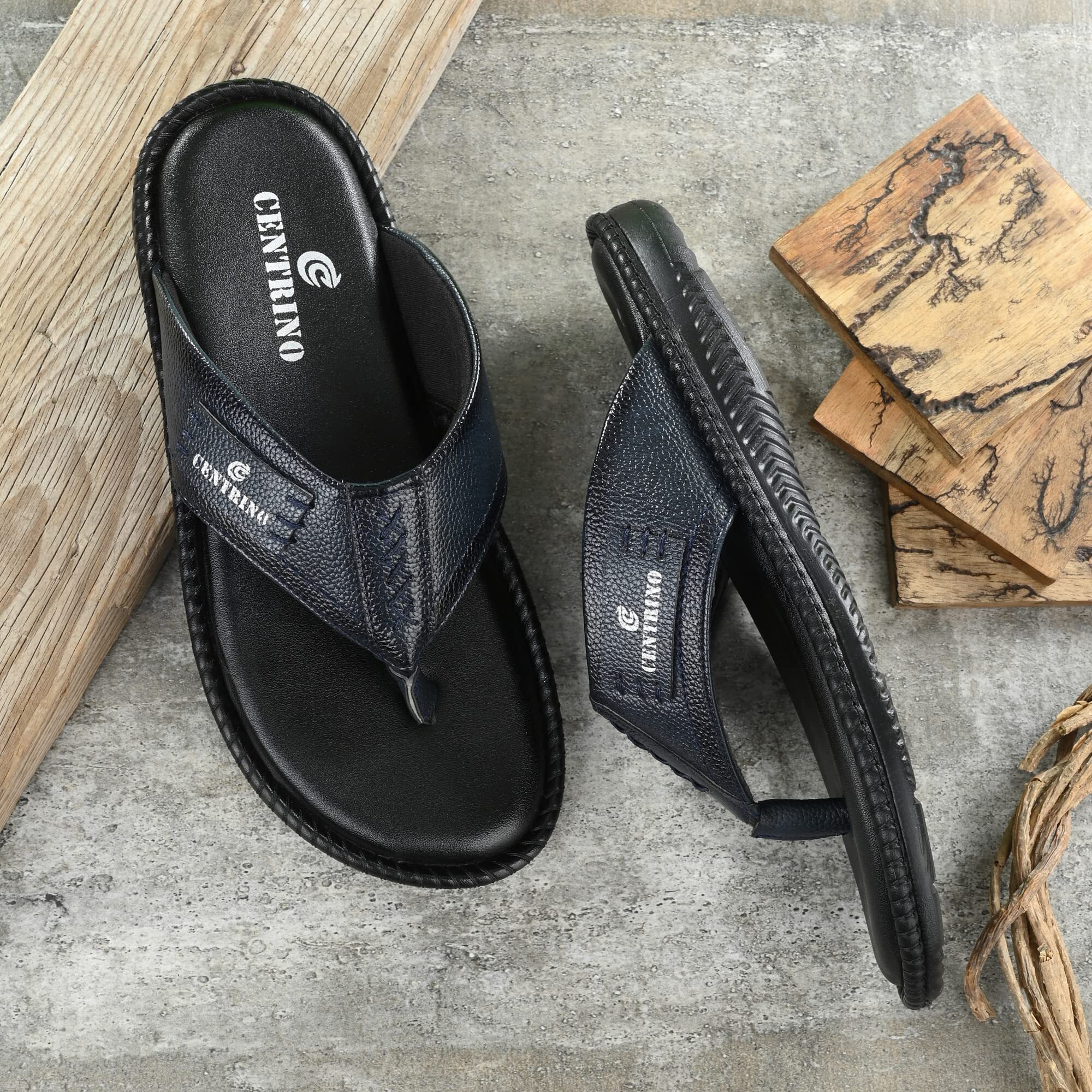 Centrino Mens 8201 Blue Slippers_9 UK (8201-5)