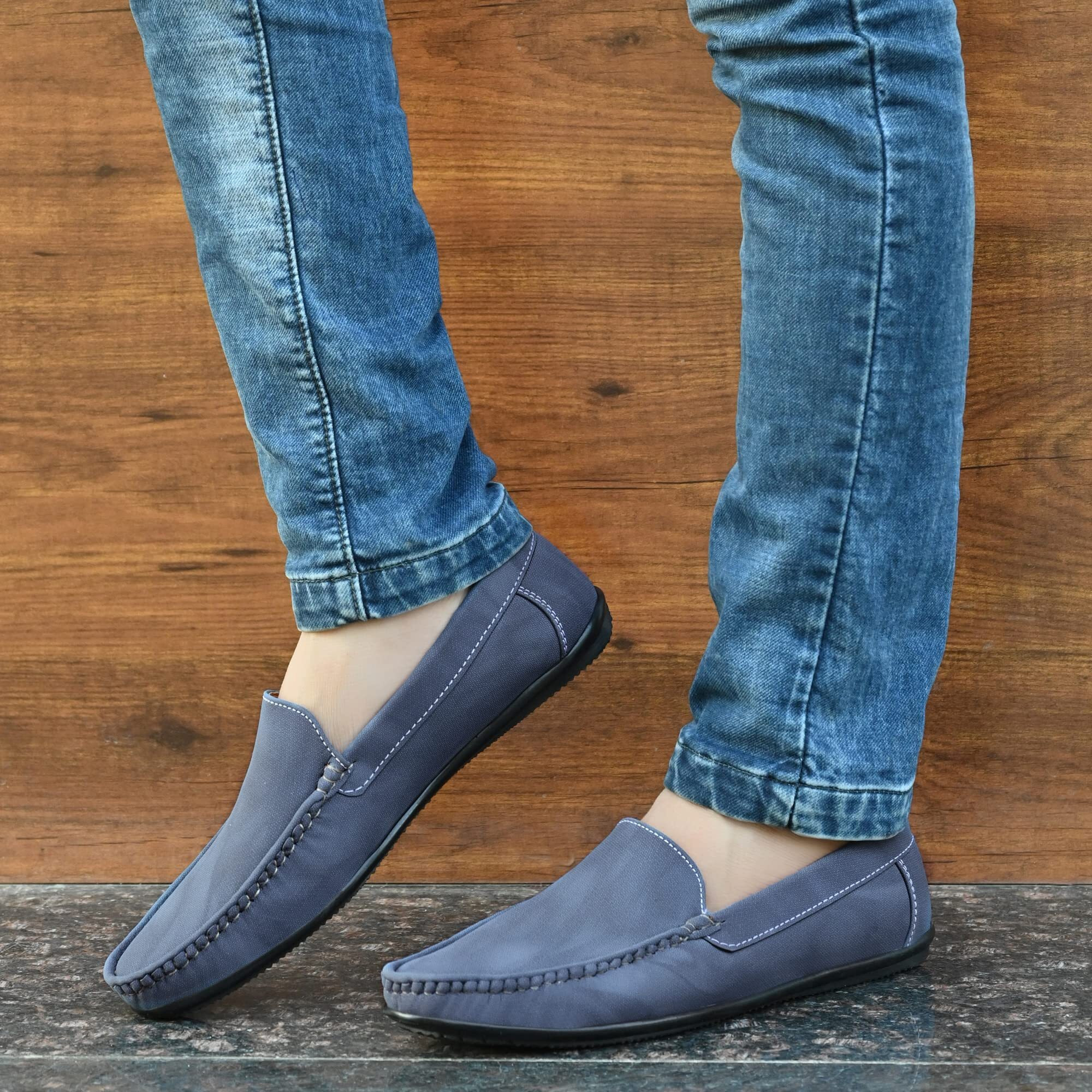 Centrino Men's 8242 Navy Loafers_6 UK (8242-1)
