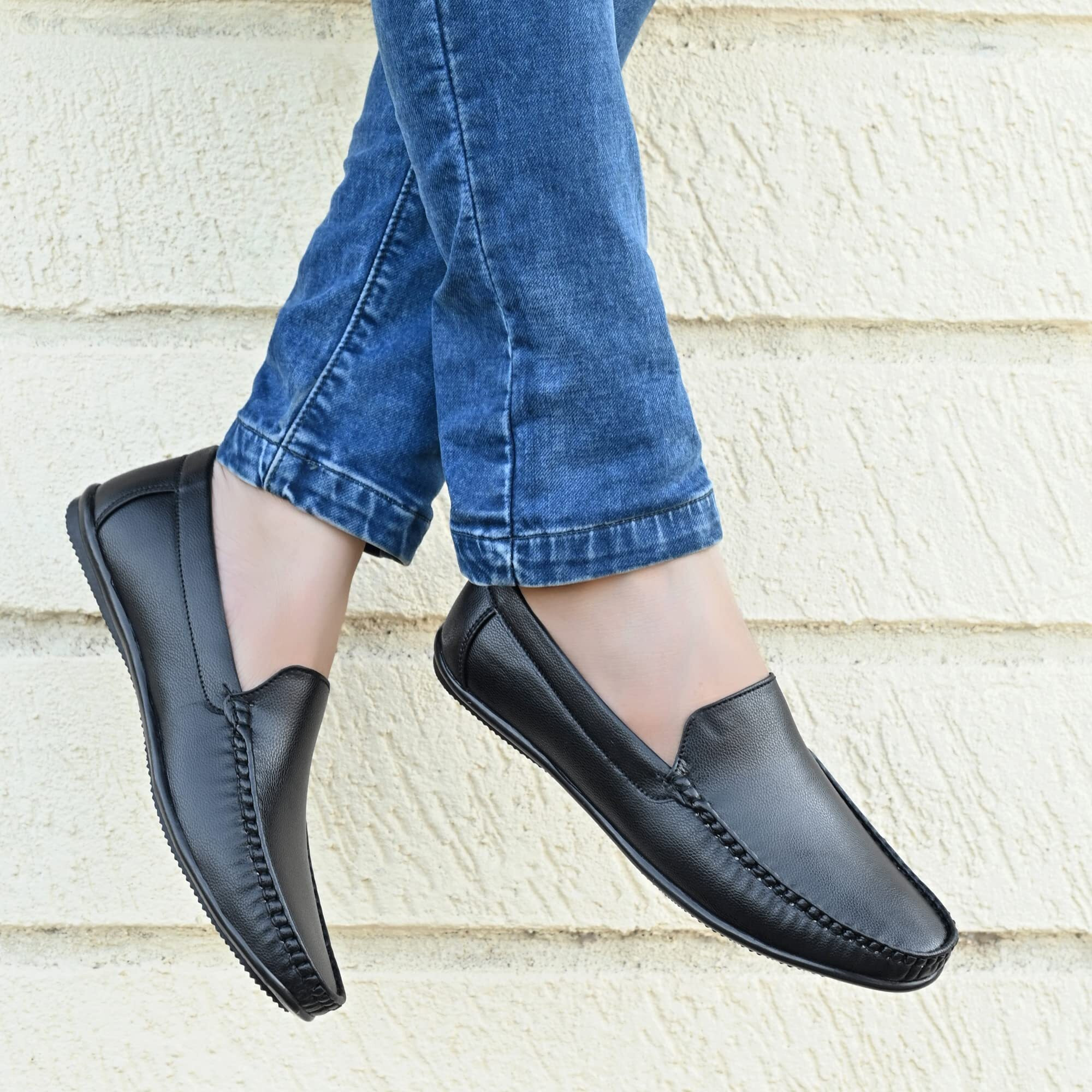 Centrino Men's 8242 Black Loafers_6 UK (8242-3)