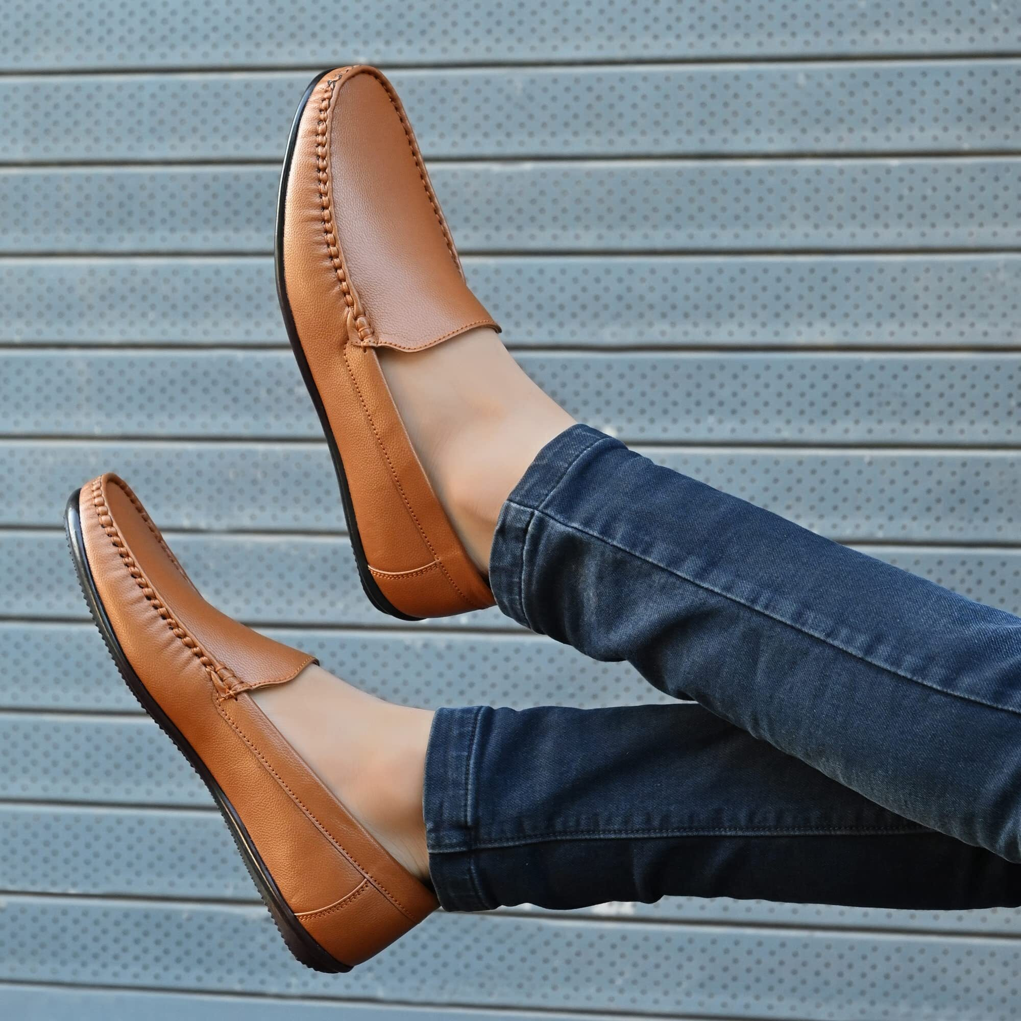 Centrino Chicku Brown Loafer Shoe for Men, 6 UK, 8242-5