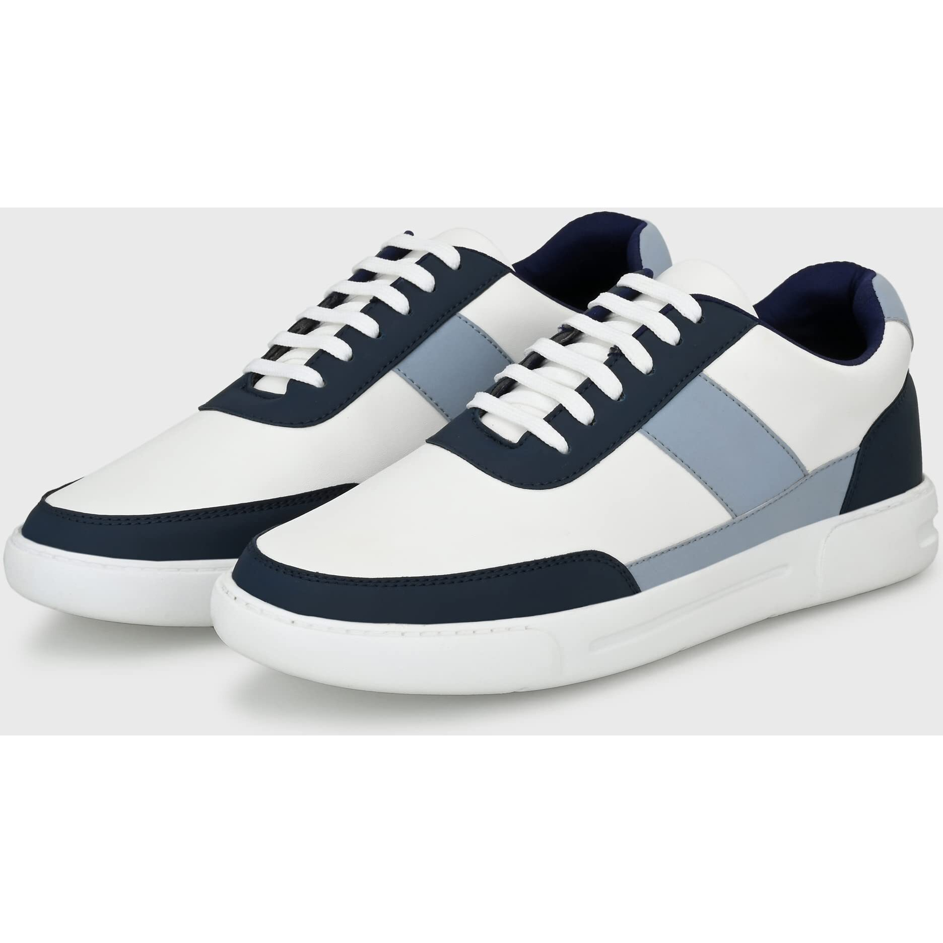 Centrino Men's 3211 White-Blue Sneakers_8 UK (3211-06)