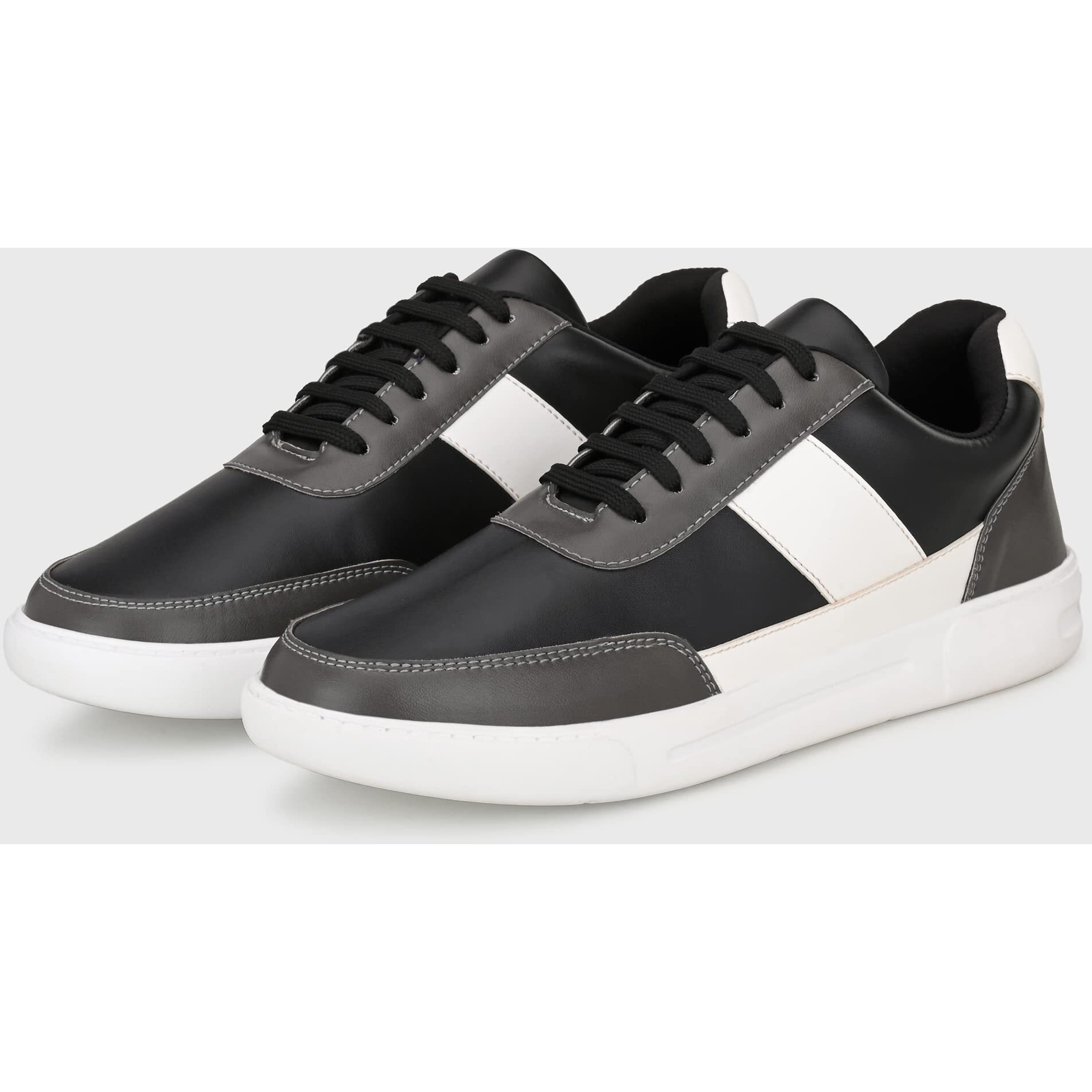 Centrino Men's 3211 Black-Grey Sneakers_7 UK (3211-07)