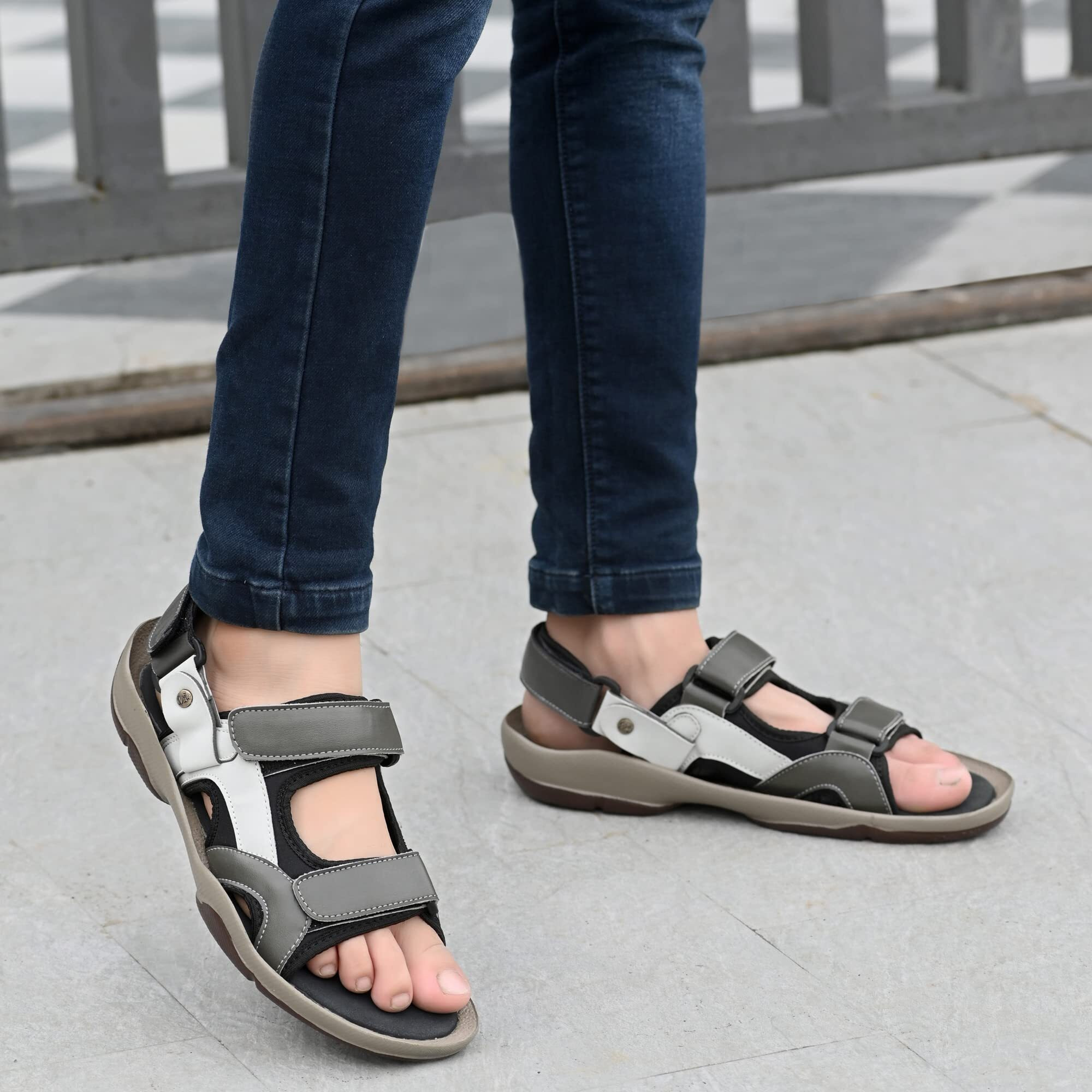 Centrino Men's 9912 Grey Sandal_11 UK (9912-05)