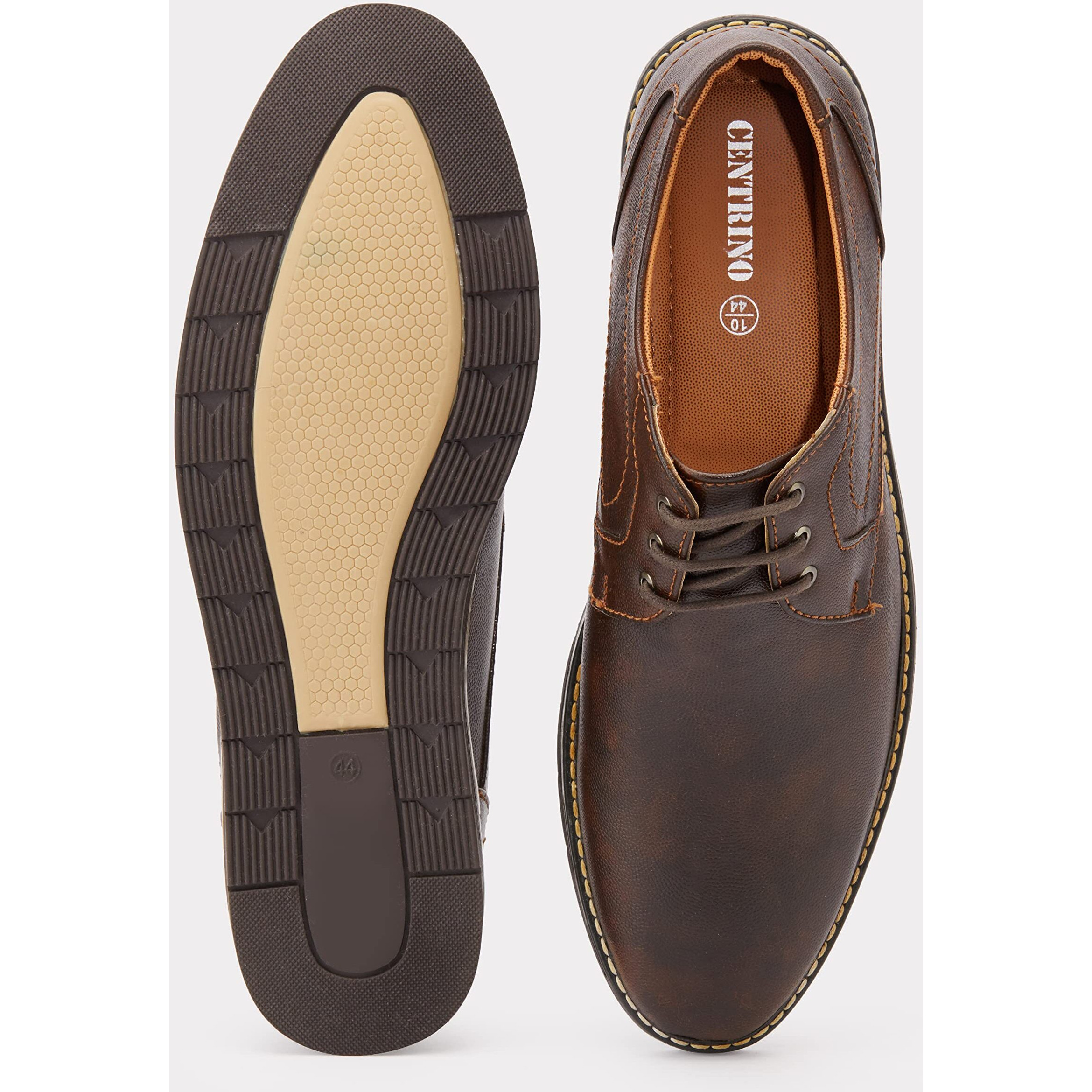 Centrino Men's 1212 Coffee Formal Shoes_11 UK (1212-01)